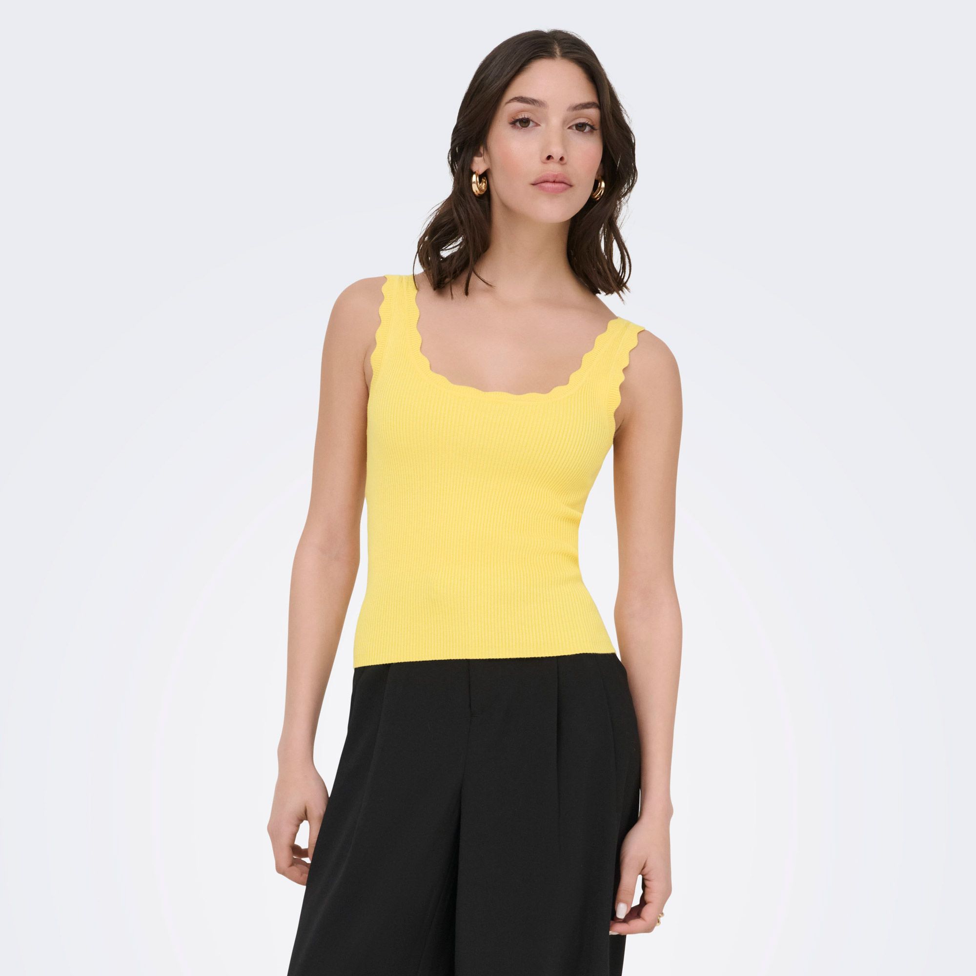 JDY Nanna Scallop Edge Top Dames 