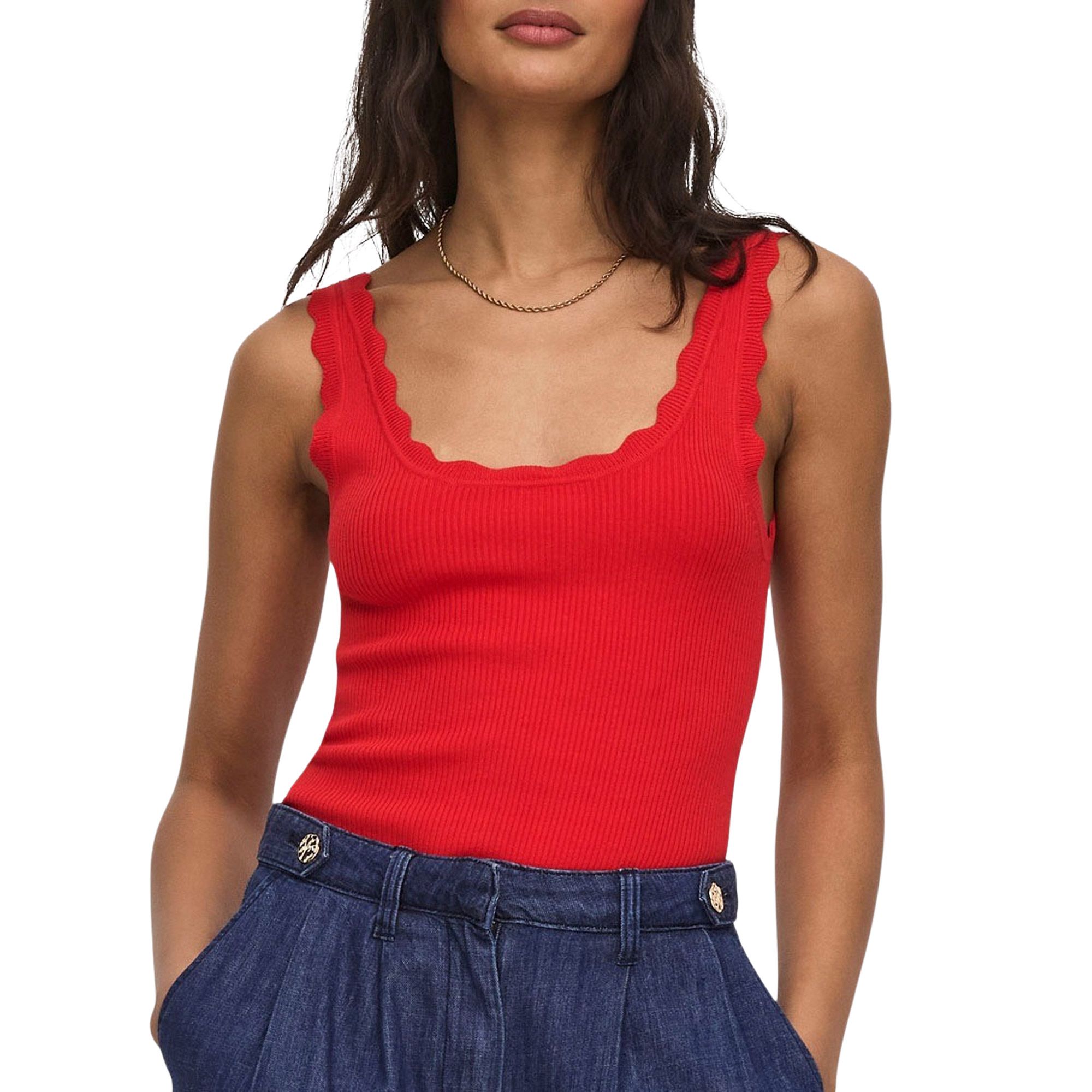JDY Nanna Scallop Edge Top Dames 