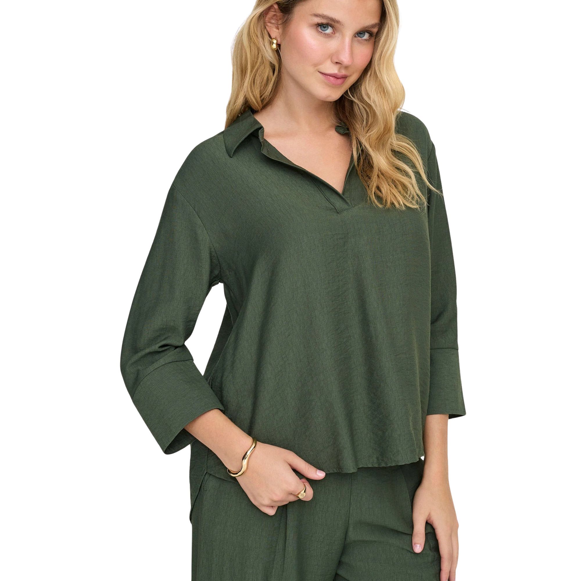 JDY Pepper 3/4 Collar Top Dames