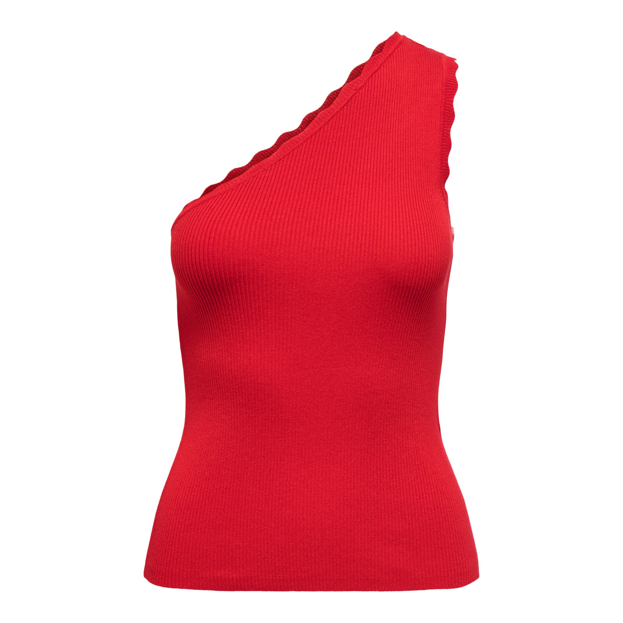 JDY Nanna SL Scallop Oneshoulder Tanktop Dames