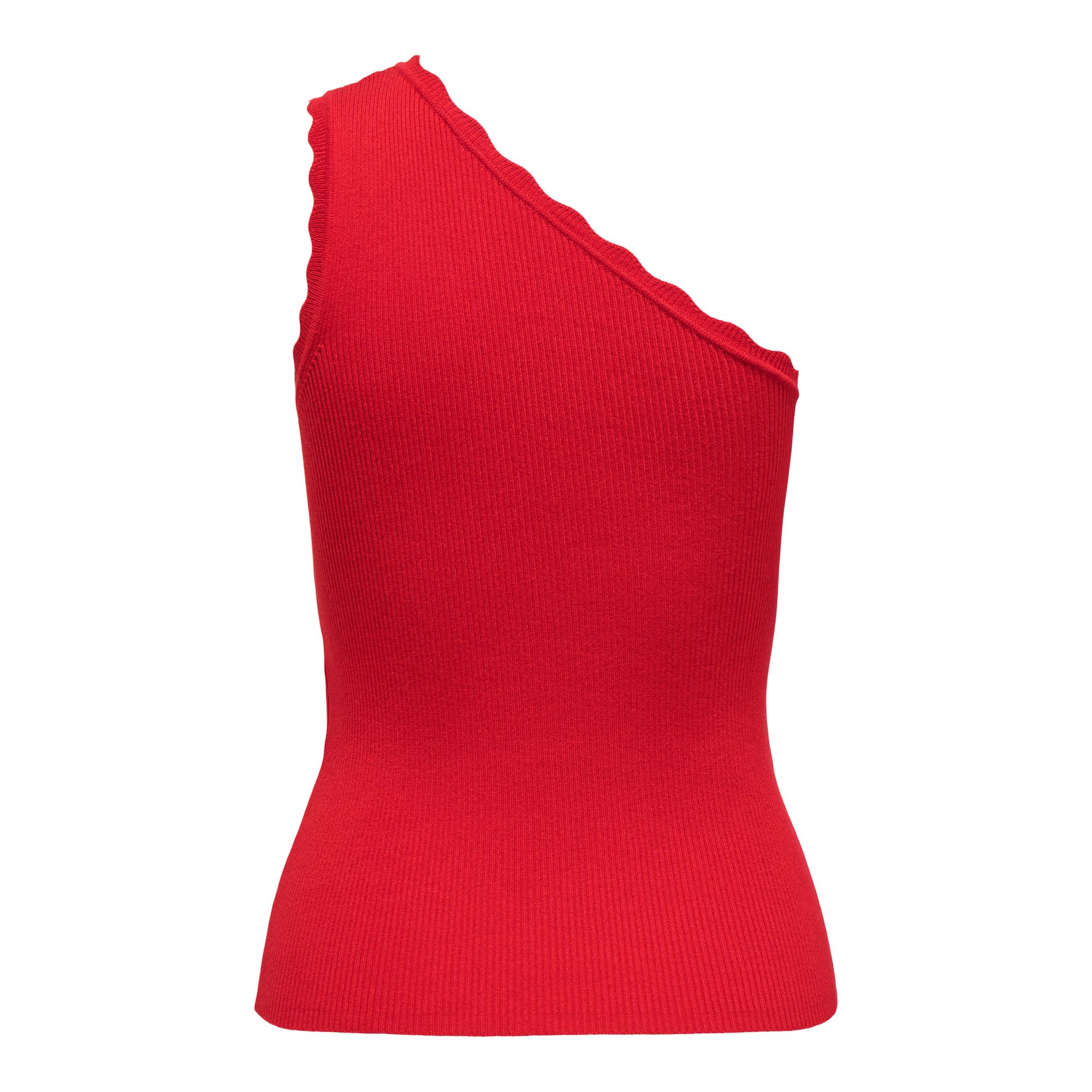 JDY Nanna SL Scallop Oneshoulder Tanktop Dames