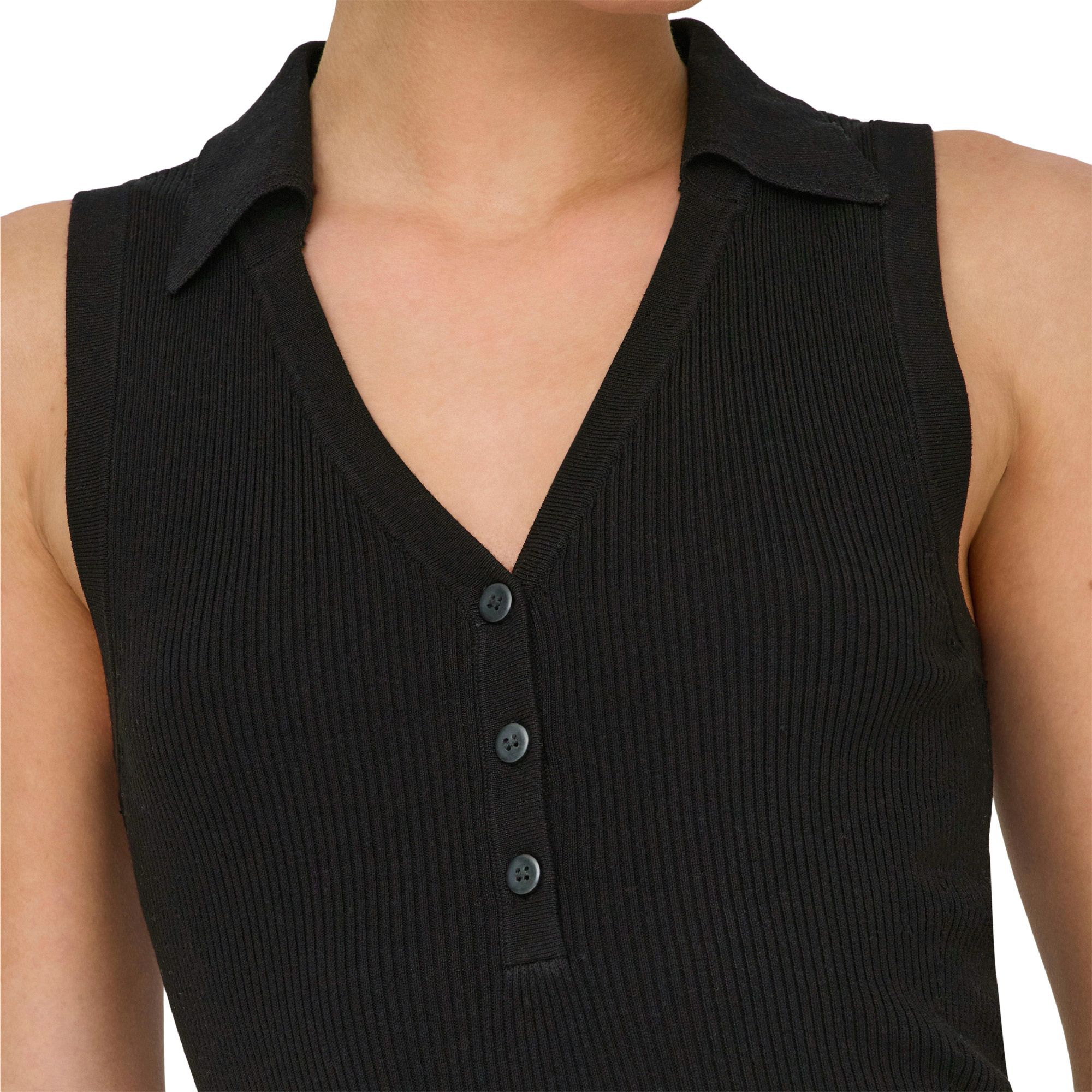 JDY Nanna SL Collar Knit Tanktop Dames