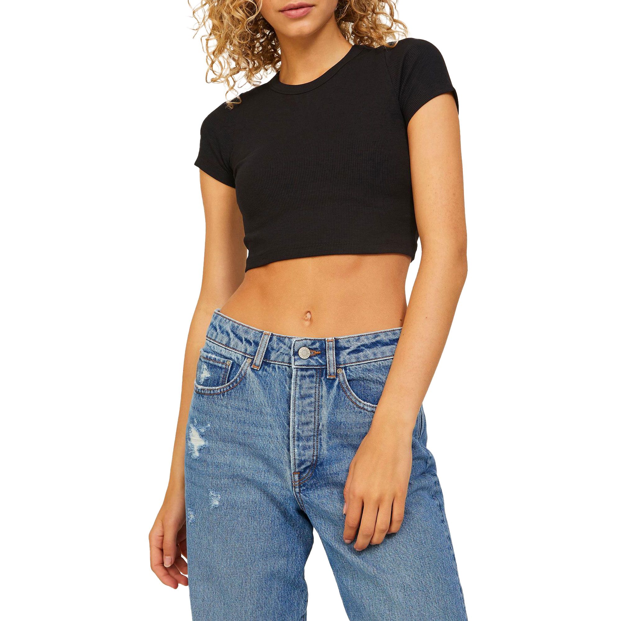JJXX Florie Cropped Rib Shirt Dames