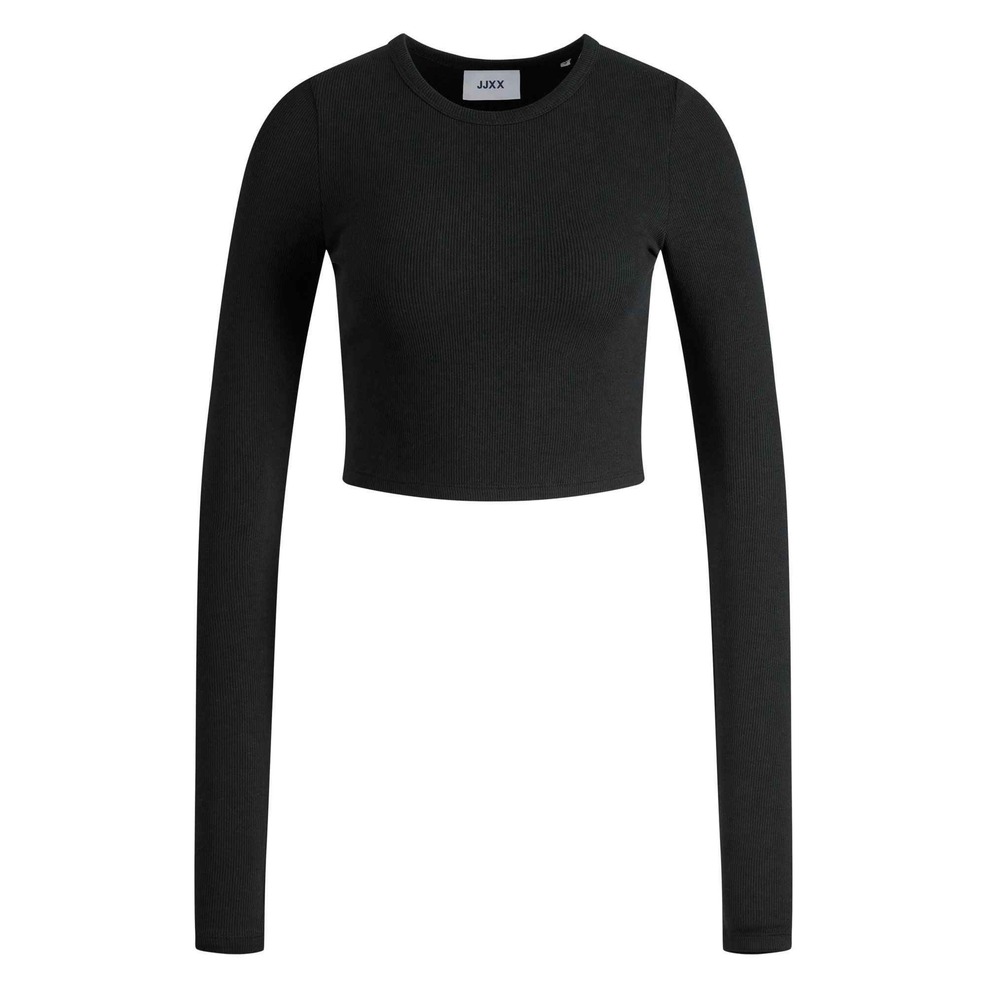 JJXX Feline Cropped Rib Shirt Damen