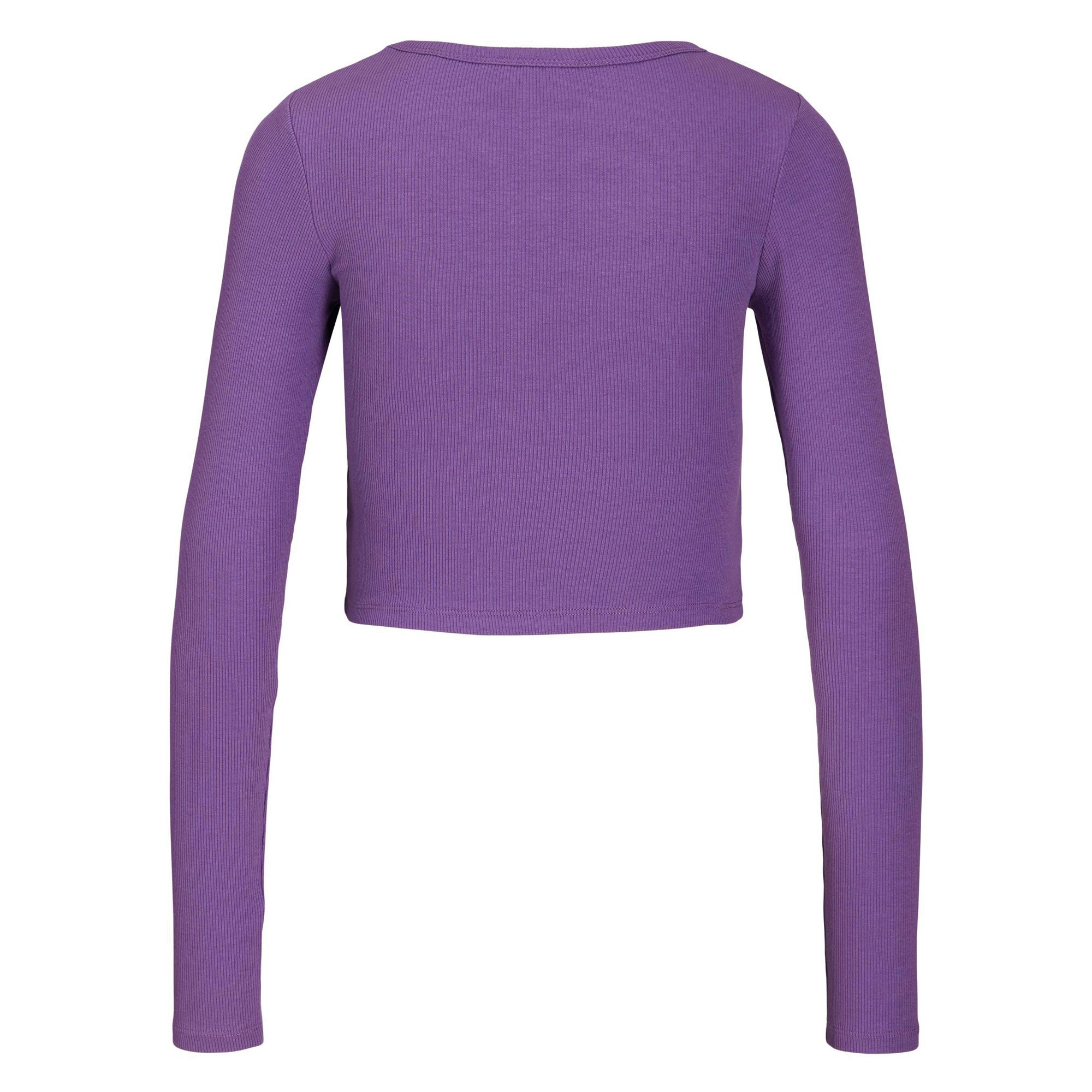 JJXX Feline Cropped Rib Shirt Dames