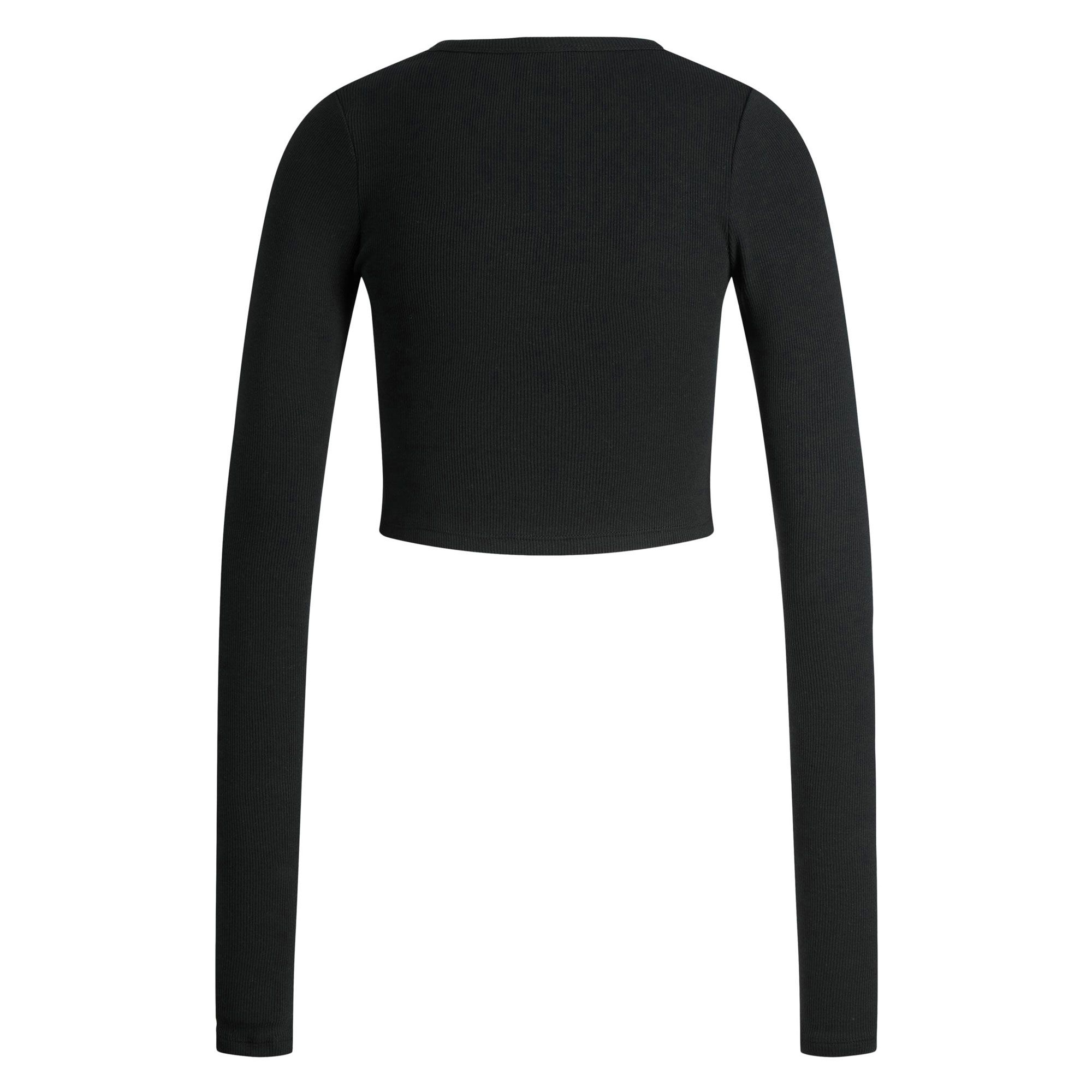 JJXX Feline Cropped Rib Shirt Damen