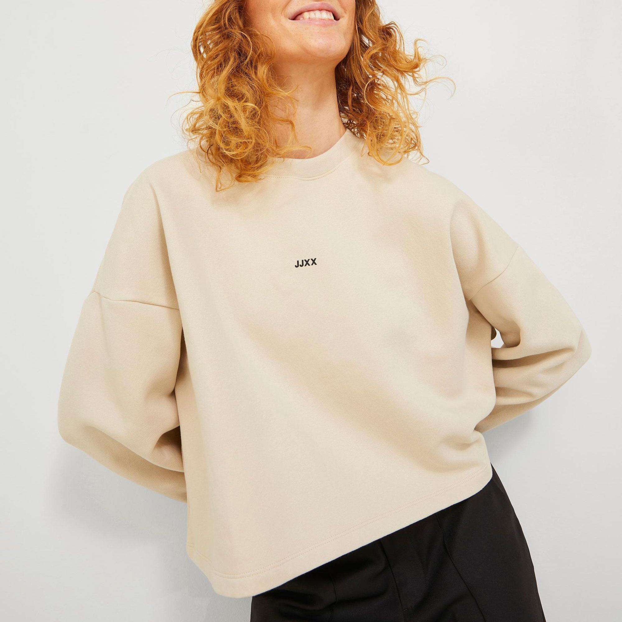 JJXX Abbie Wide Every Brushed Crew Sweater Dames
