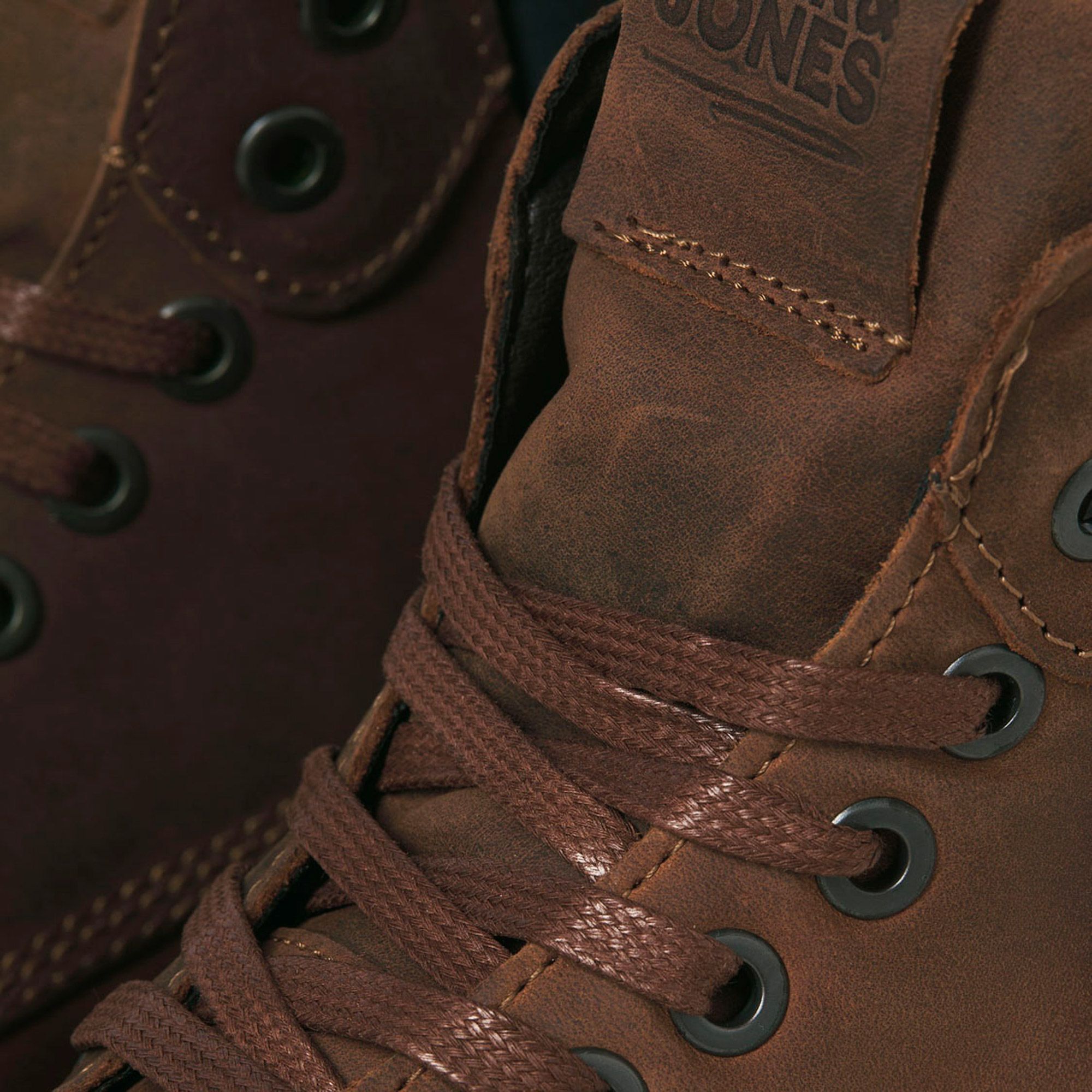 Jack & Jones Tubar Leather Brandy Schoenen Heren
