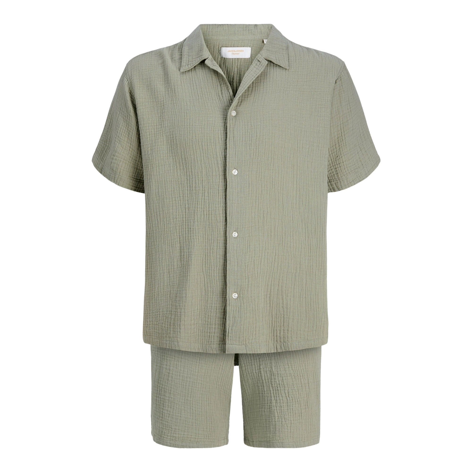 Jack & Jones Tucket Cloth Overhemd en Short Set Heren