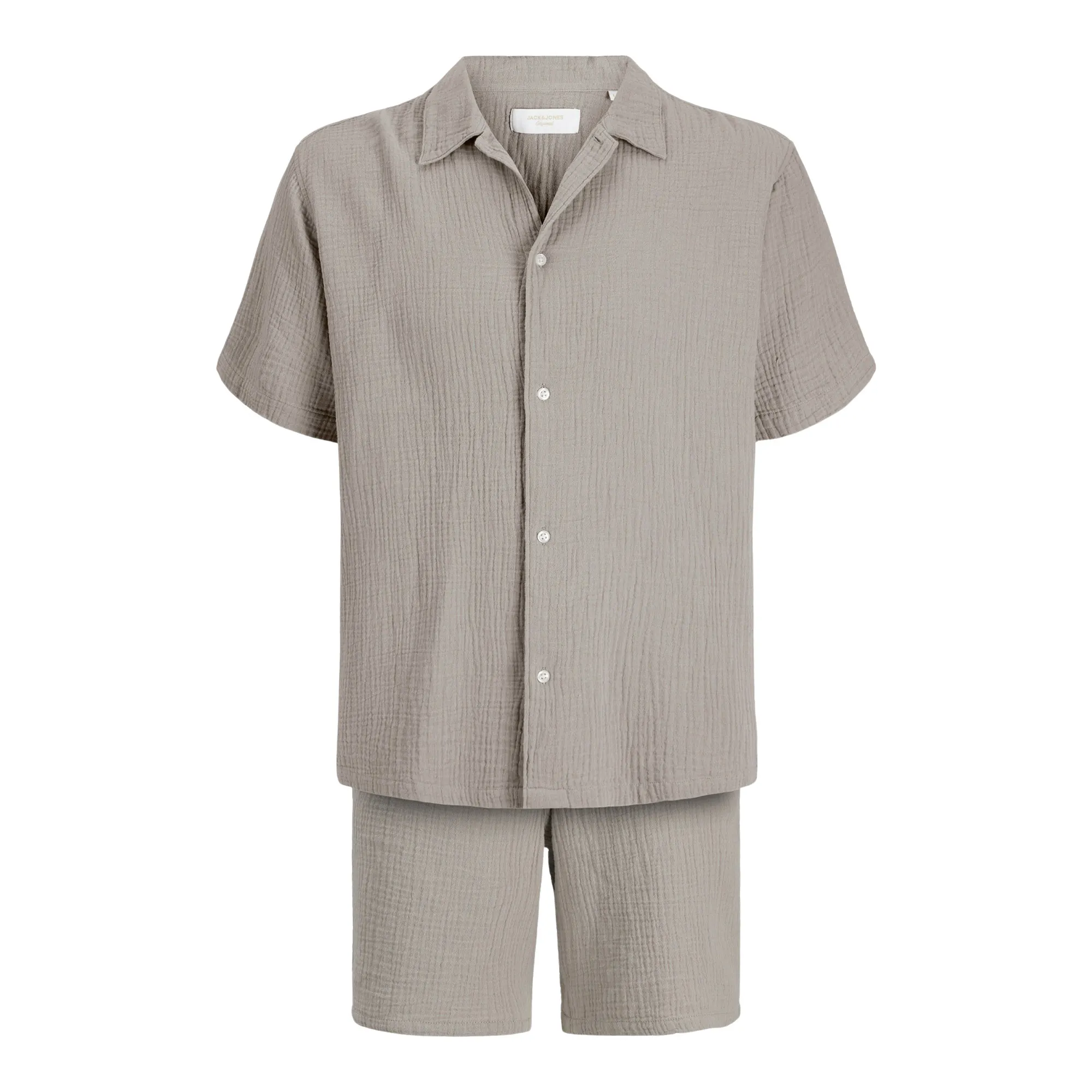 Jack &amp; Jones Tucket Cloth Overhemd en Short Set Heren