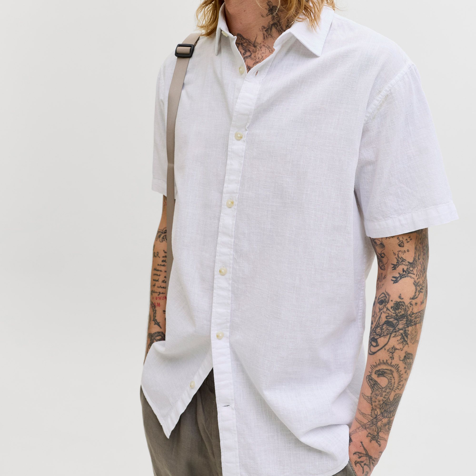Jack & Jones Summer Linen Blend SS Overhemd Heren