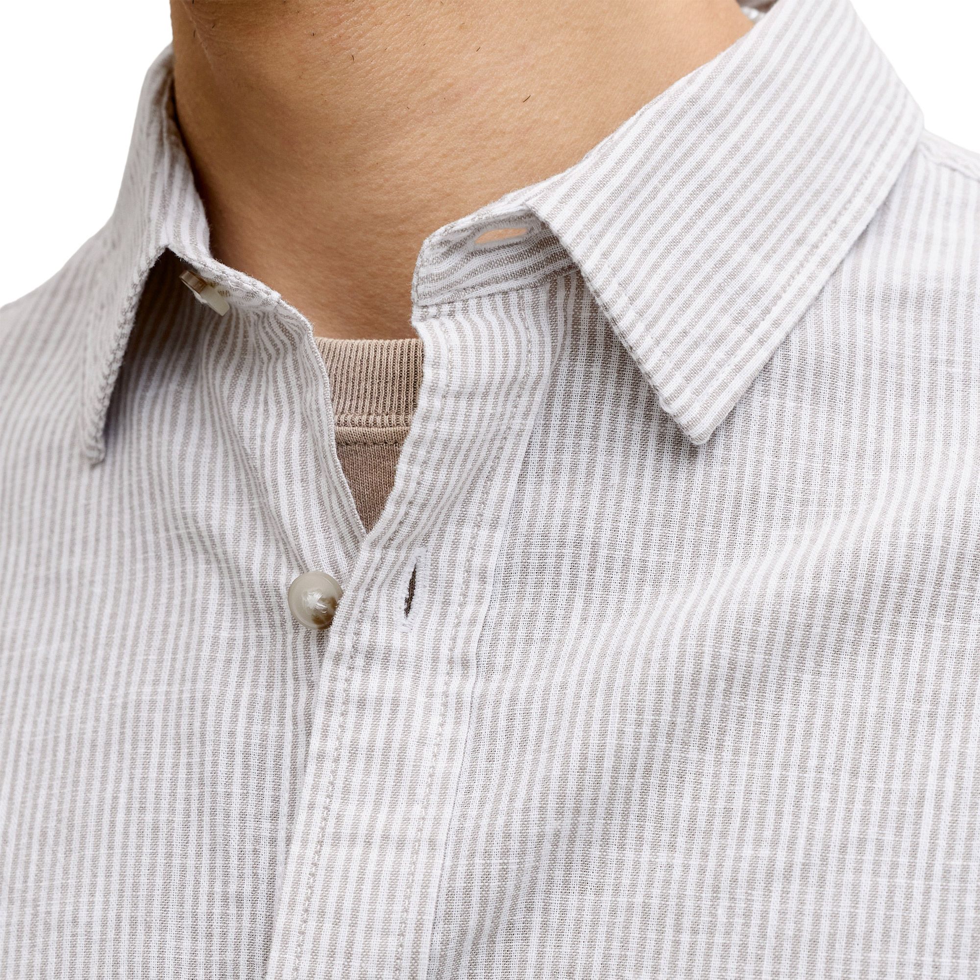 Jack & Jones Summer Linen Blend LS Overhemd Heren
