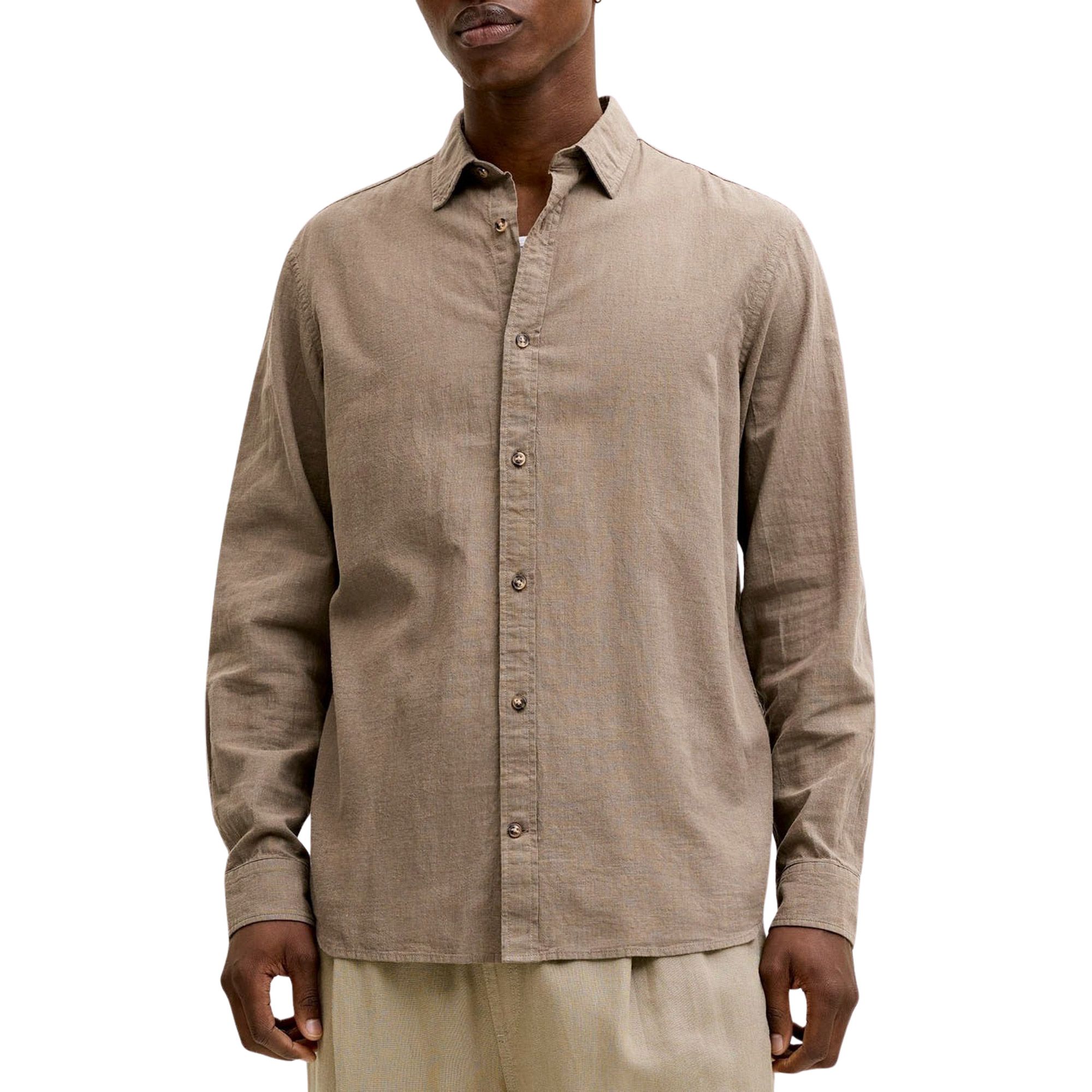 Jack & Jones Summer Linen Blend LS Overhemd Heren