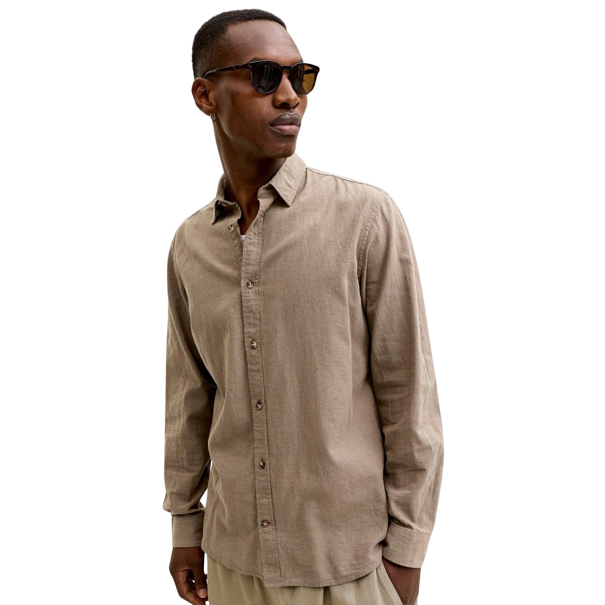 Jack & Jones Summer Linen Blend LS Shirt Men