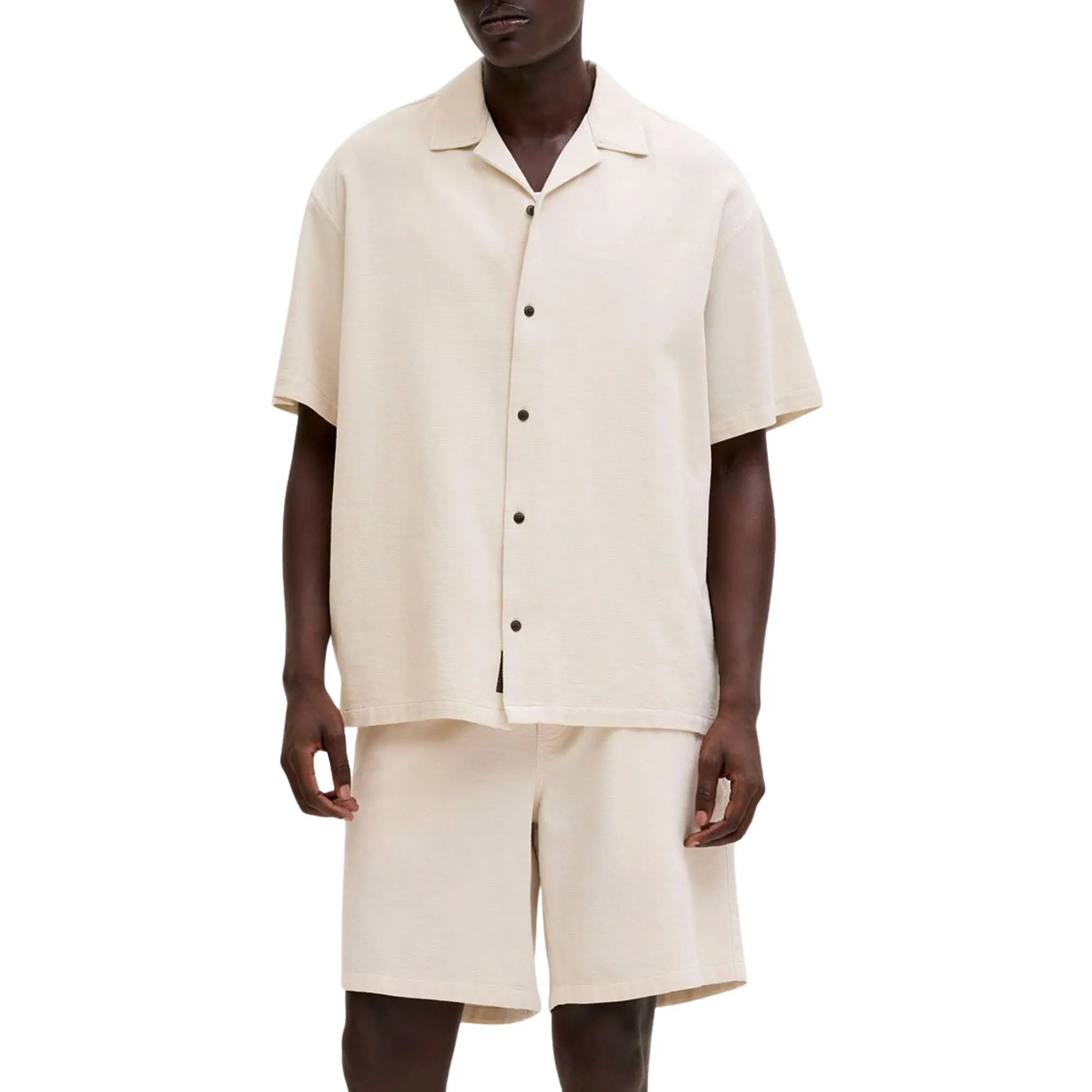 Jack &amp; Jones Global Waffle Resort Overhemd en Short Set Heren