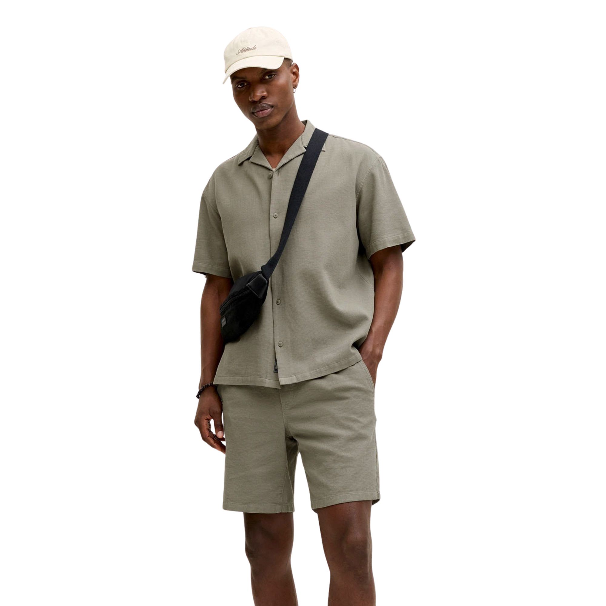Jack & Jones Global Waffle Resort Overhemd en Short Set Heren