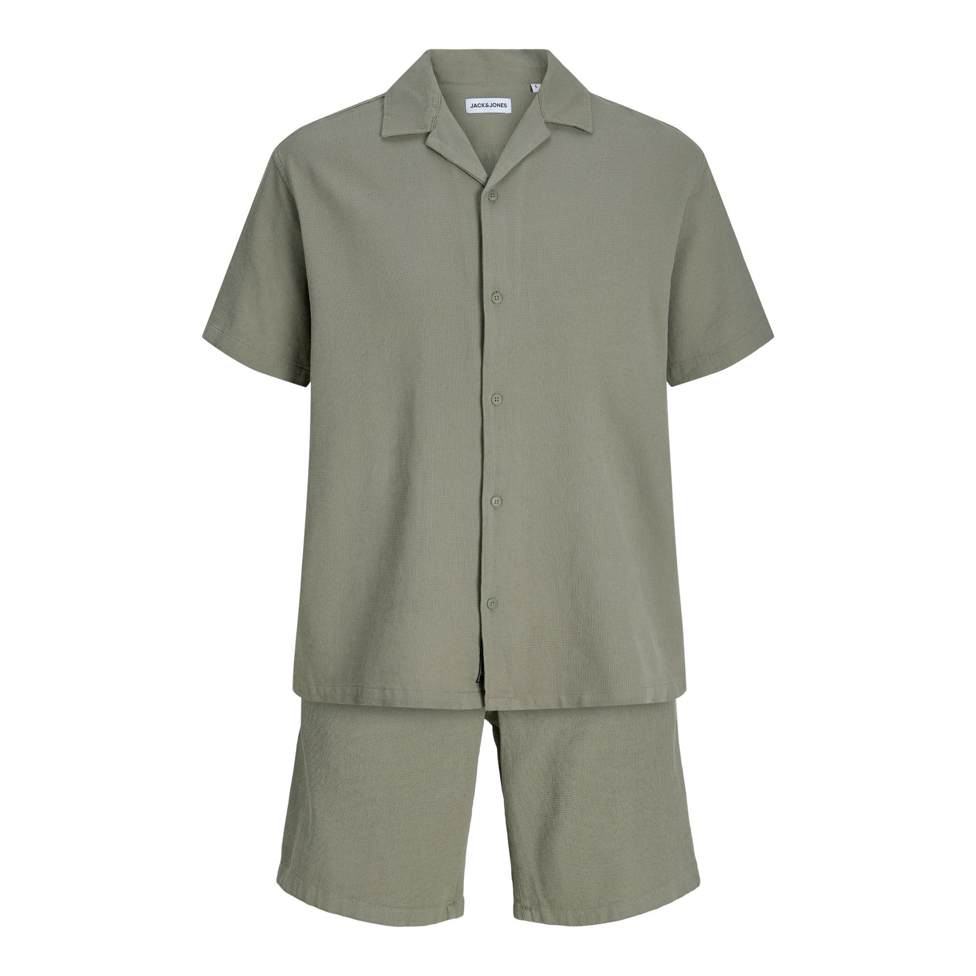 Jack & Jones Global Waffle Resort Overhemd en Short Set Heren