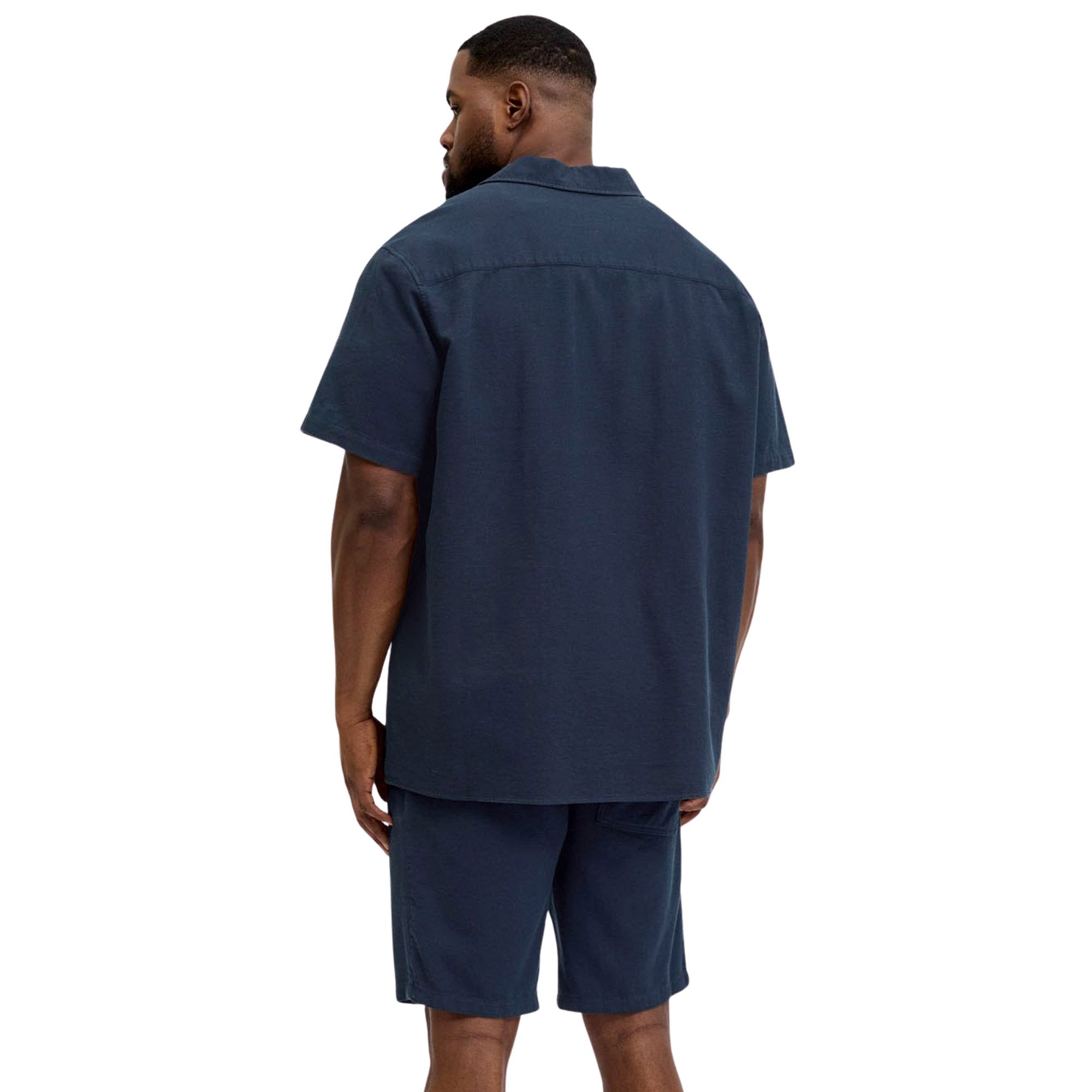 Jack & Jones Global Waffle Resort Overhemd en Short Set Heren (plussize)