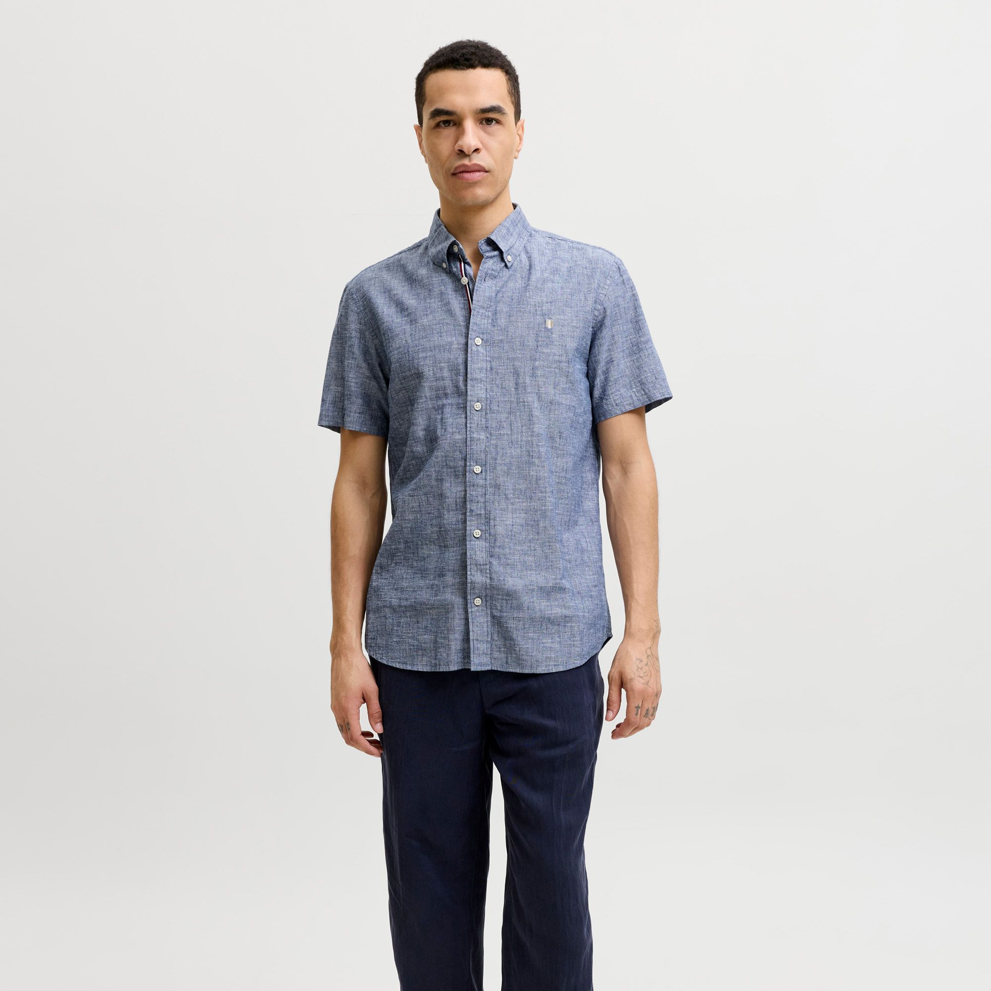Jack & Jones Blu Summer Overhemd Heren