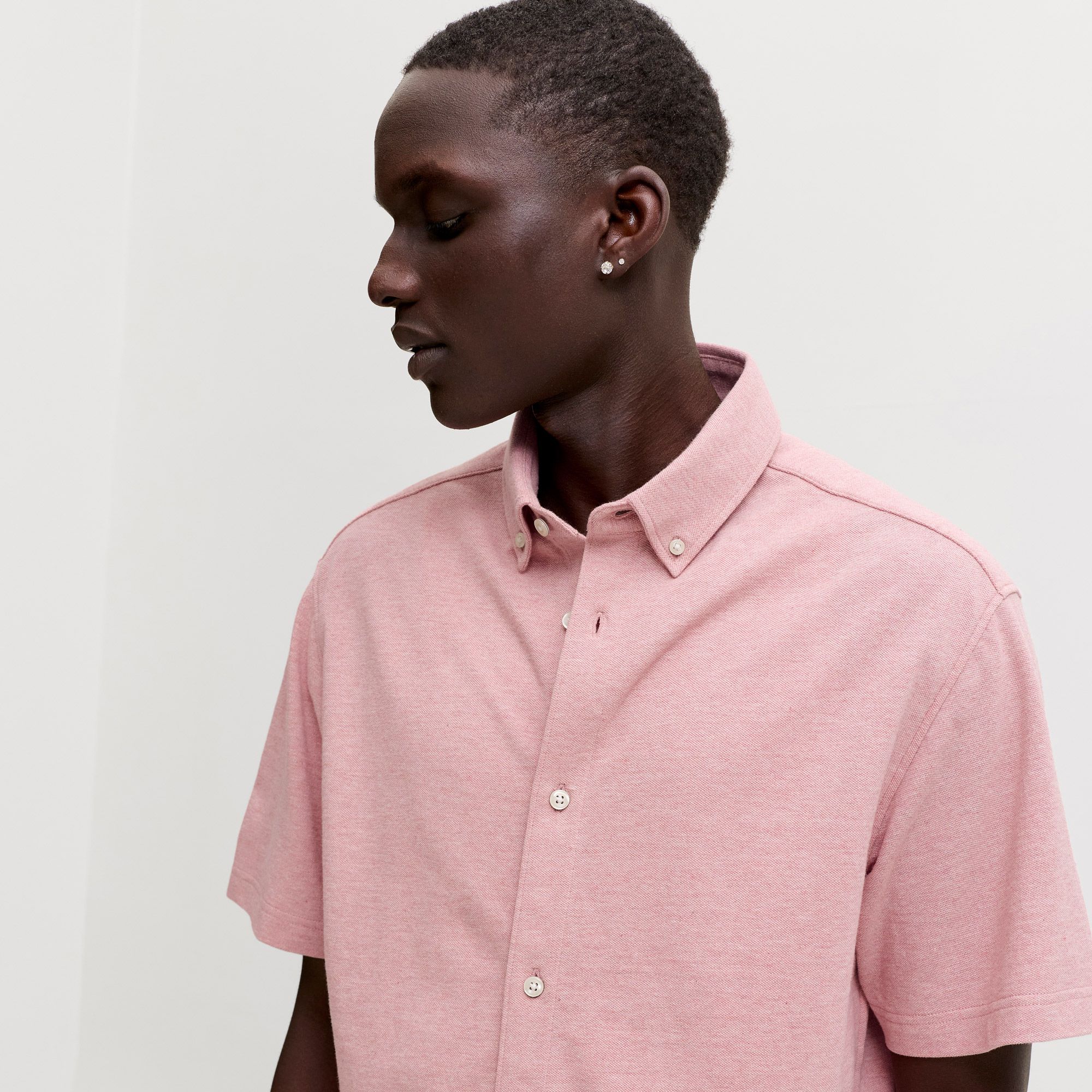Jack & Jones Blu Lake Pique Detail SS Overhemd Heren