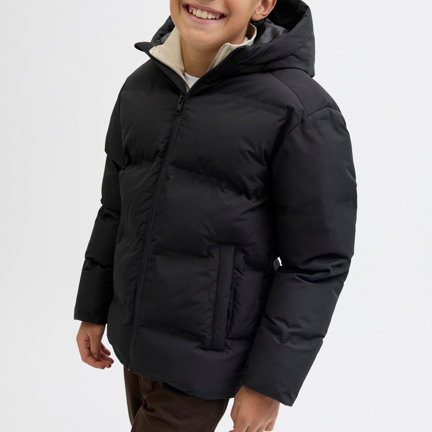 Jack & Jones Essential Soho Hooded Puffer Winterjas Junior
