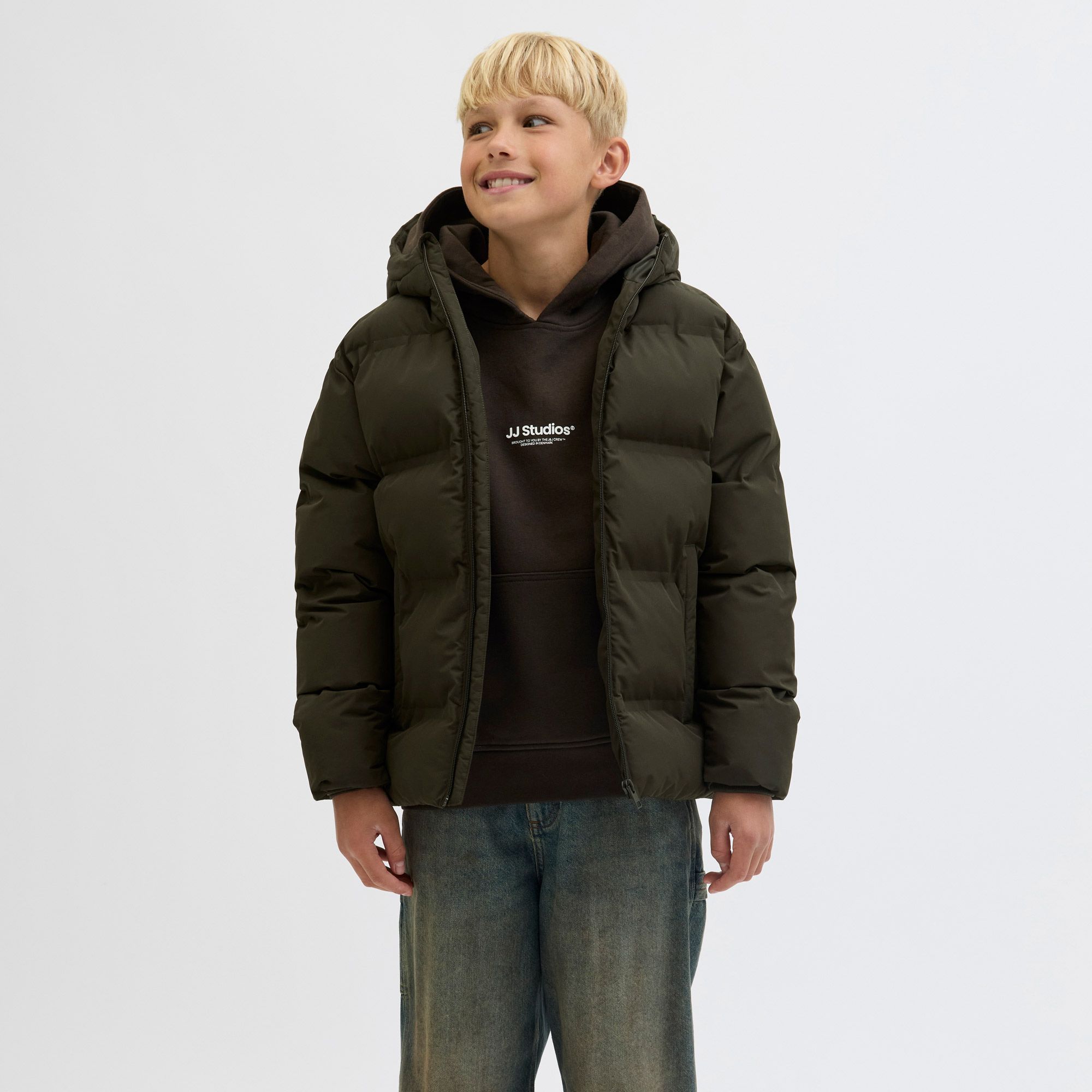 Jack & Jones Essential Soho Hooded Puffer Winterjas Junior