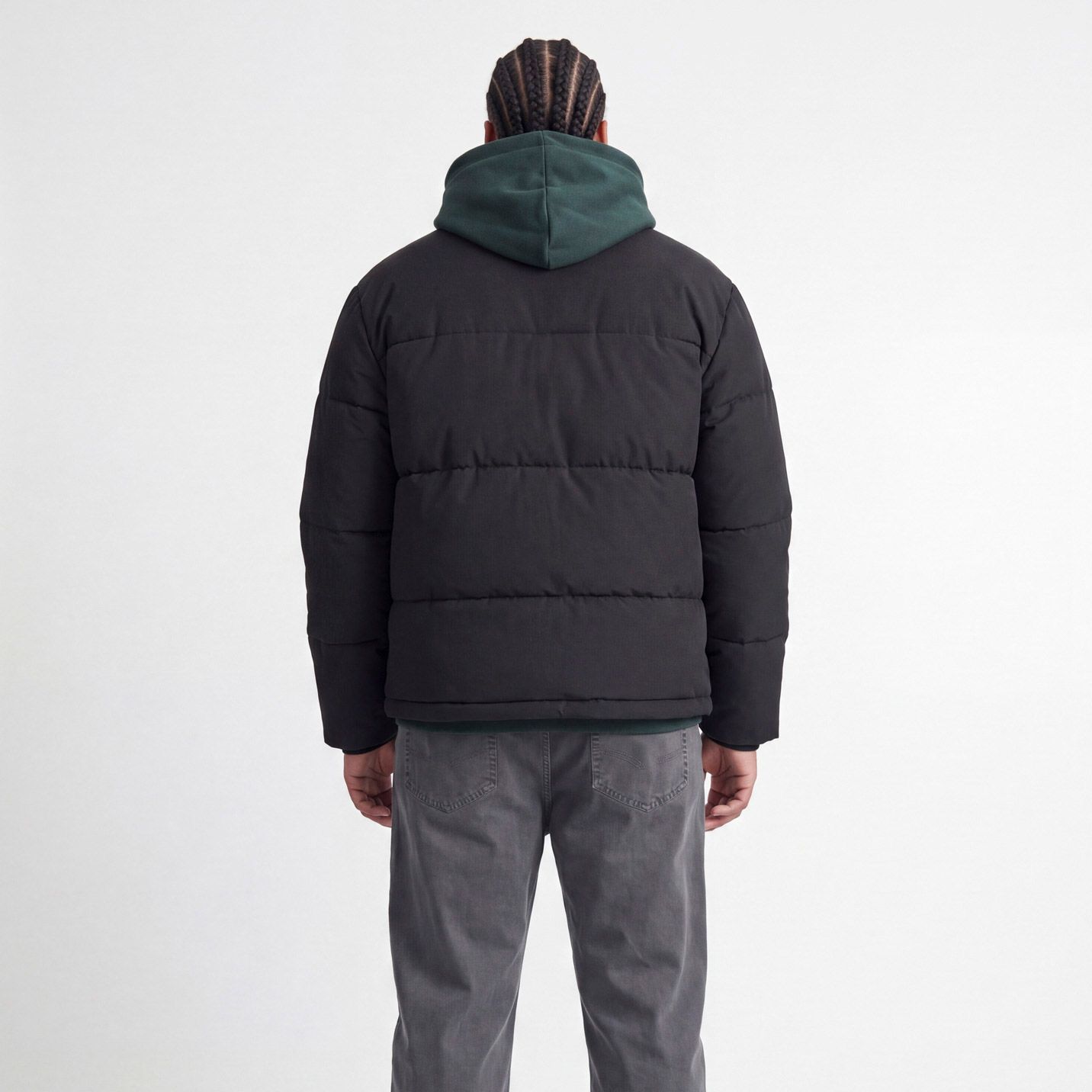 Jack & Jones Soho Collar Puffer Winterjas Heren (plussize)