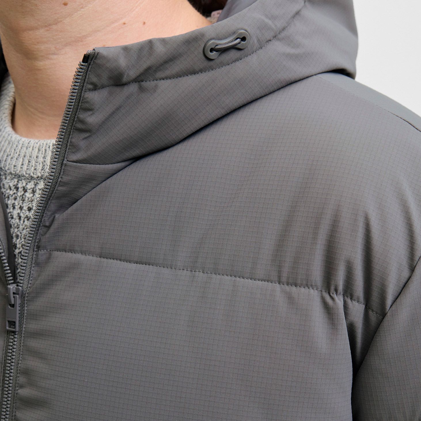 Jack & Jones Global Hooded Puffer Winterjas Heren (plussize)