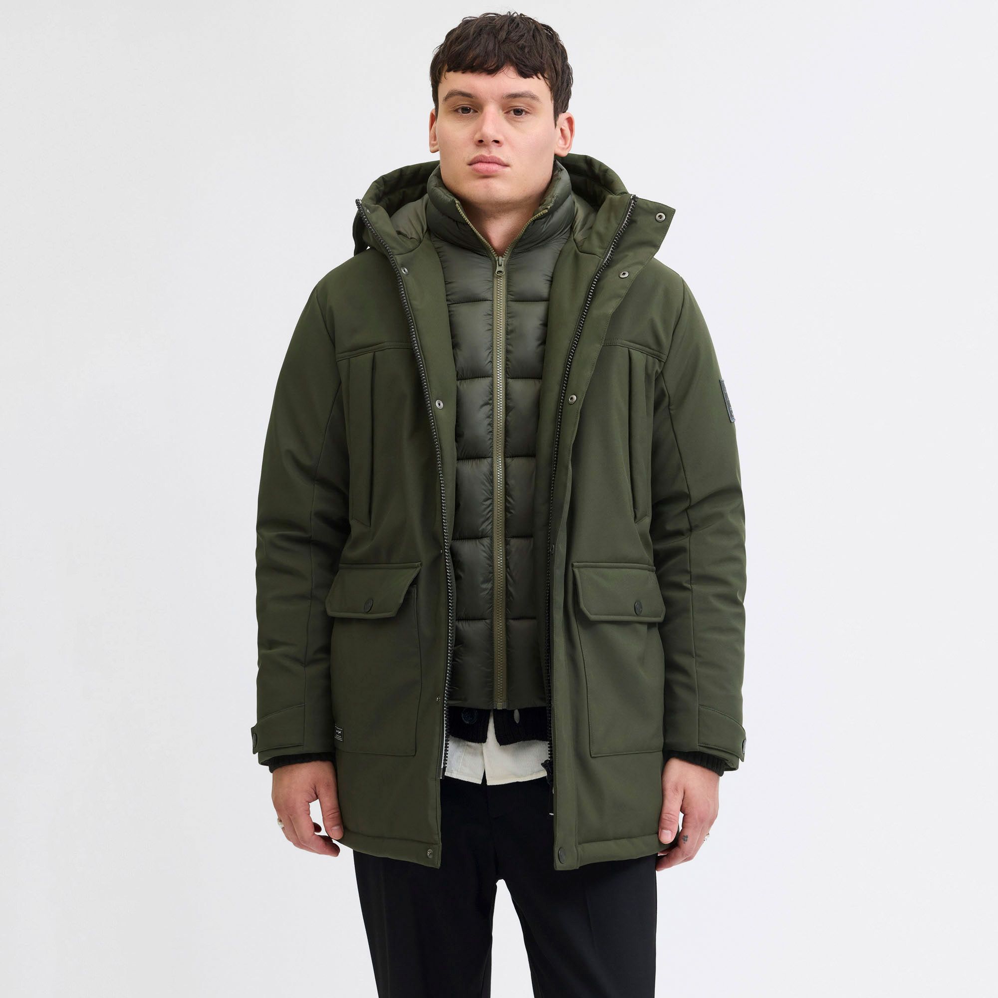 Jack & Jones JJCHAMP PARKA JACKET PLS - Heren jas 12245790 - Vergelijk