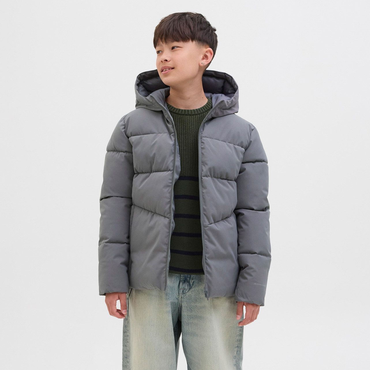 Jack & Jones Global Hooded Puffer Winterjas Junior