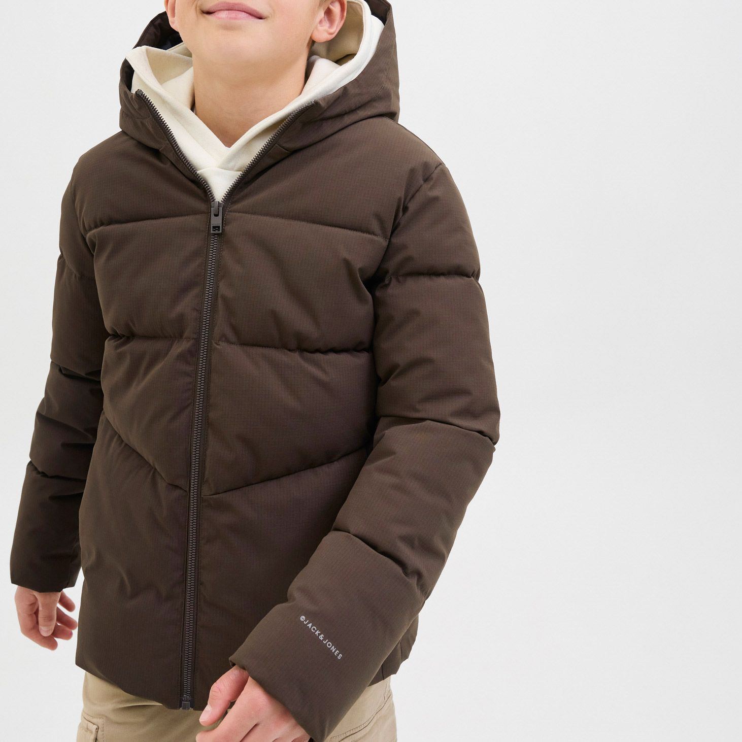 Jack & Jones Global Hooded Puffer Winterjas Junior