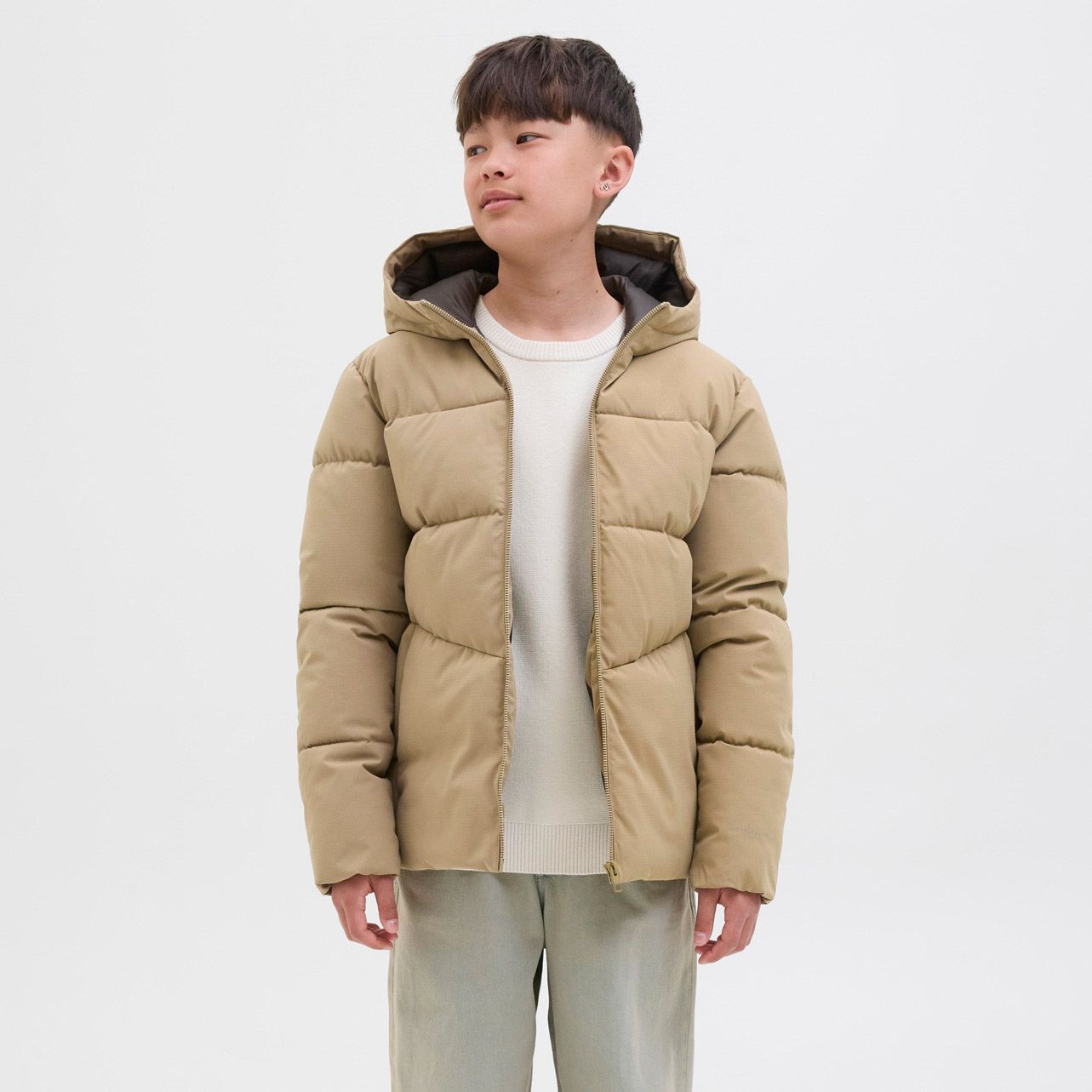 Jack & Jones Global Hooded Puffer Winterjas Junior