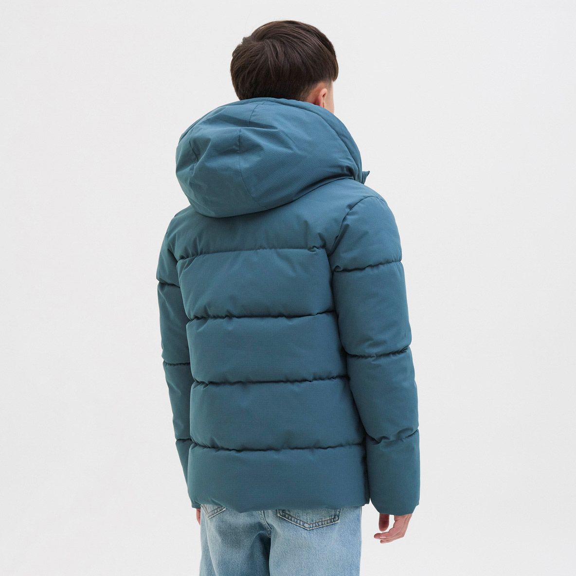 Jack & Jones Global Hooded Puffer Winterjas Junior