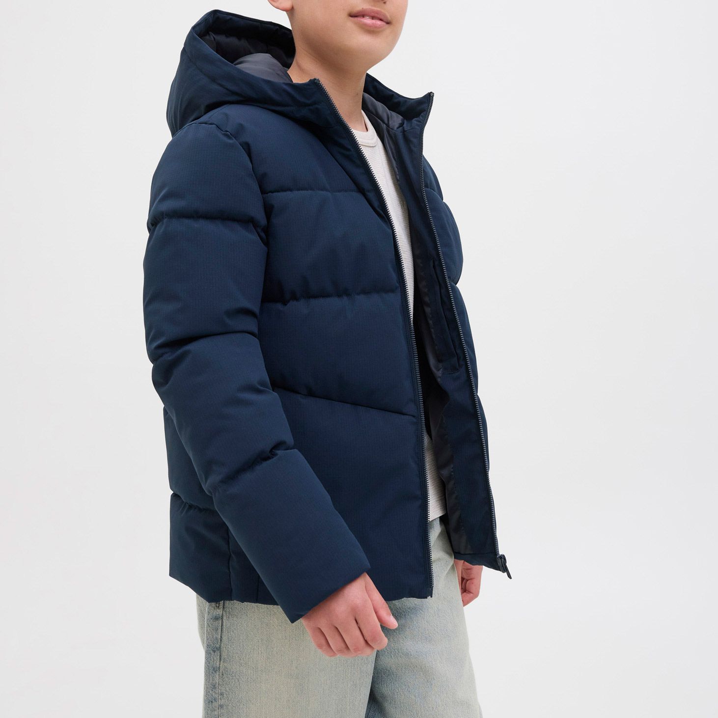 Jack & Jones Global Hooded Puffer Winterjas Junior