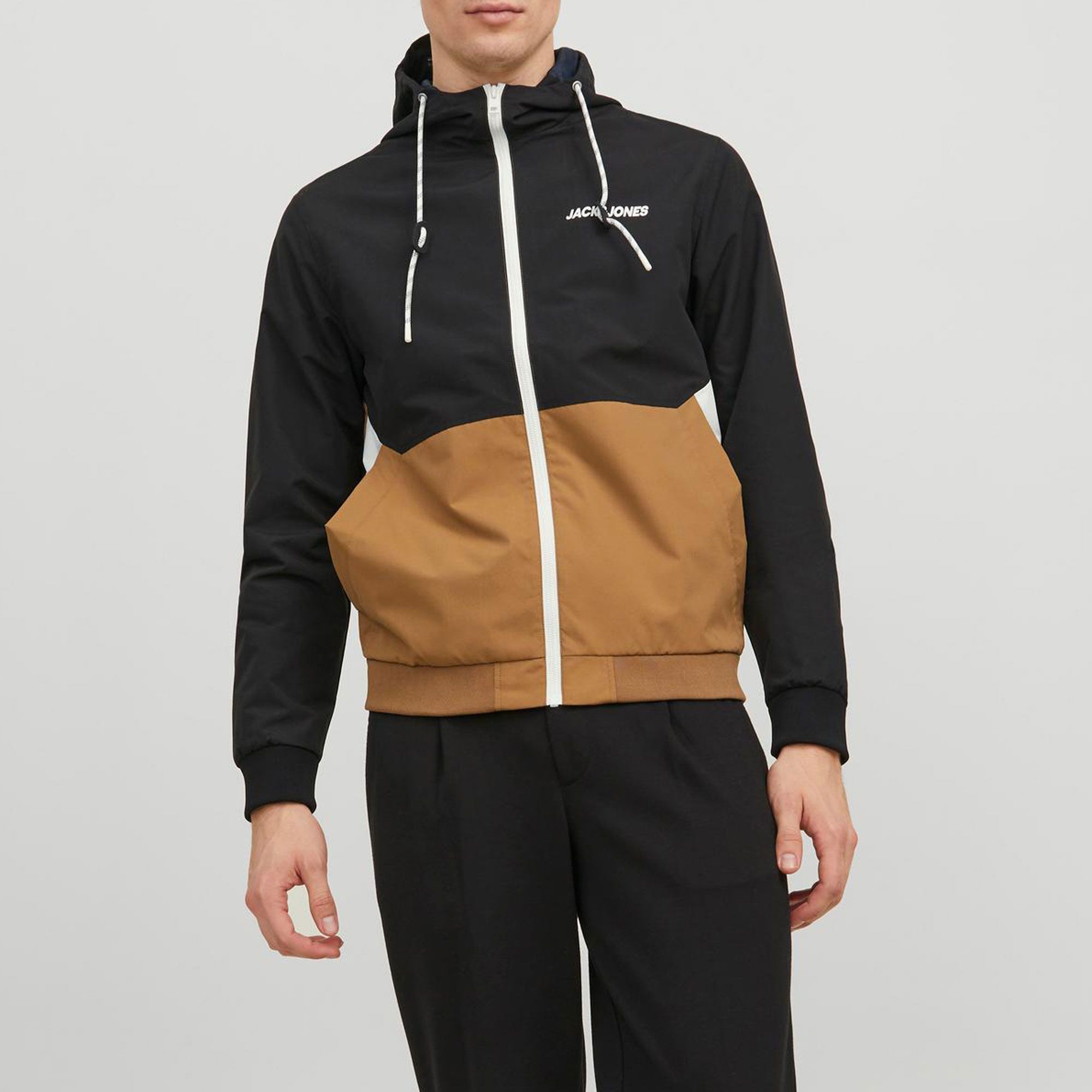 Jack & Jones Rush Blocking Hood Bomber Jack Heren