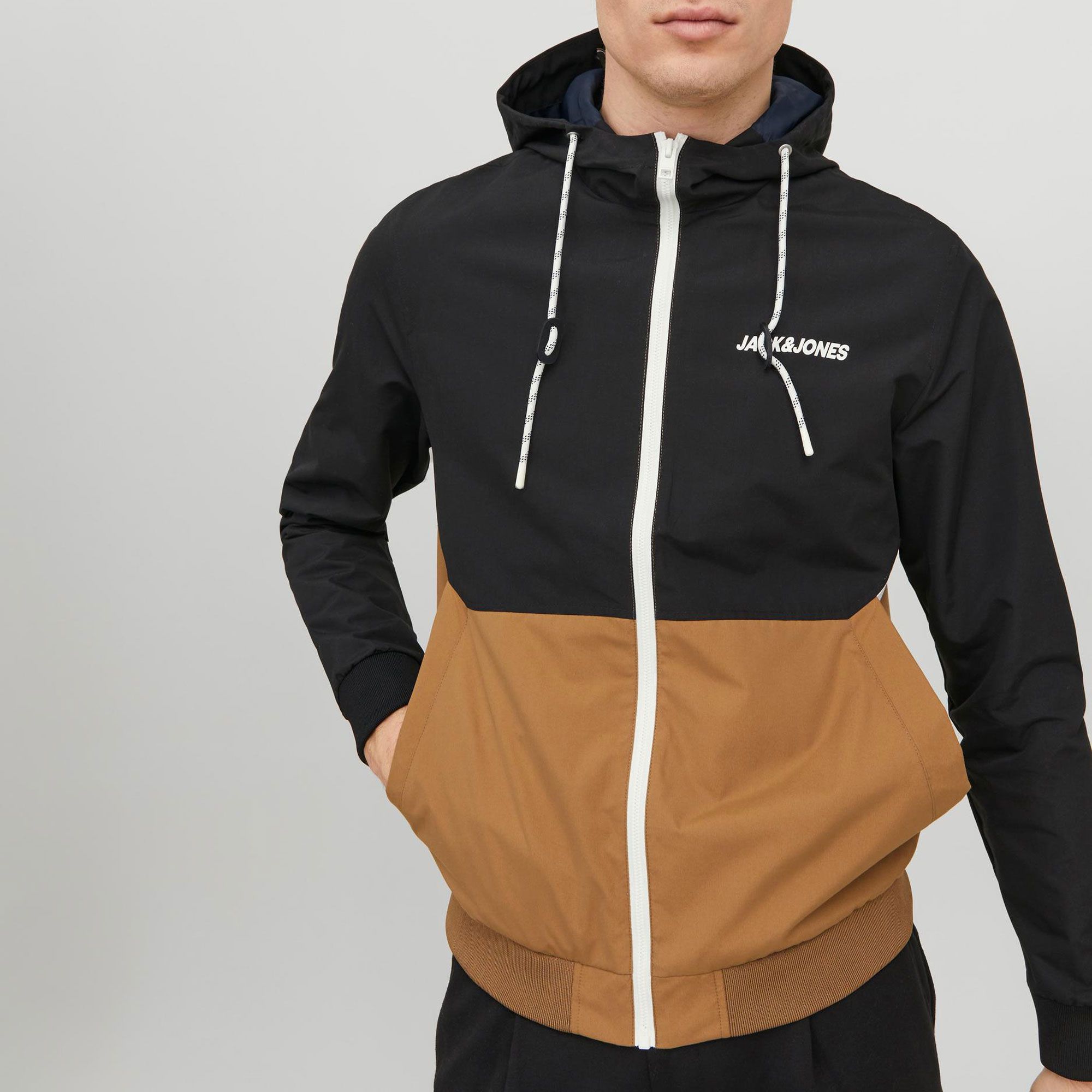 Jack & Jones Rush Blocking Hood Bomber Jack Heren