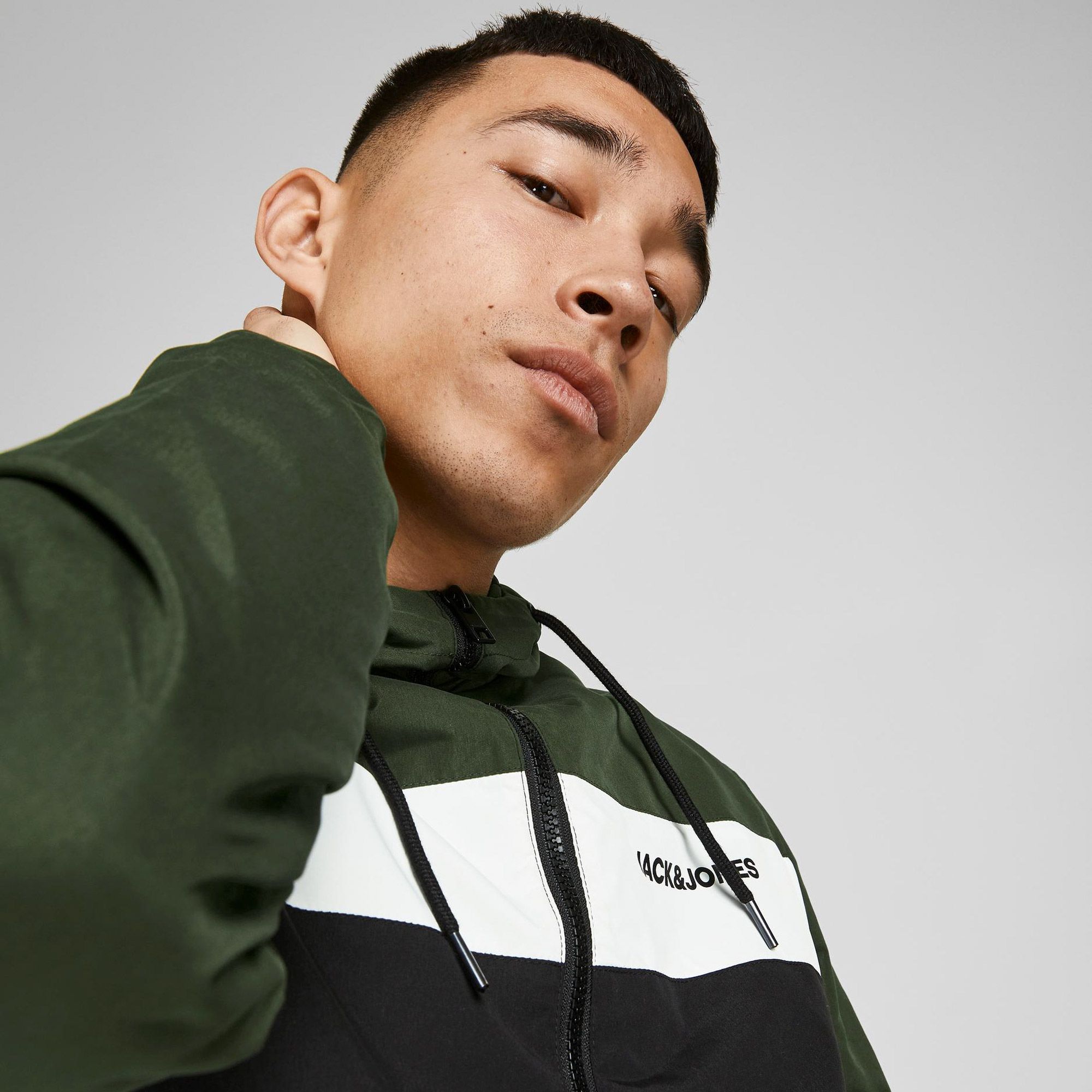 Jack & Jones Rush Blocking Hood Bomber Jack Heren
