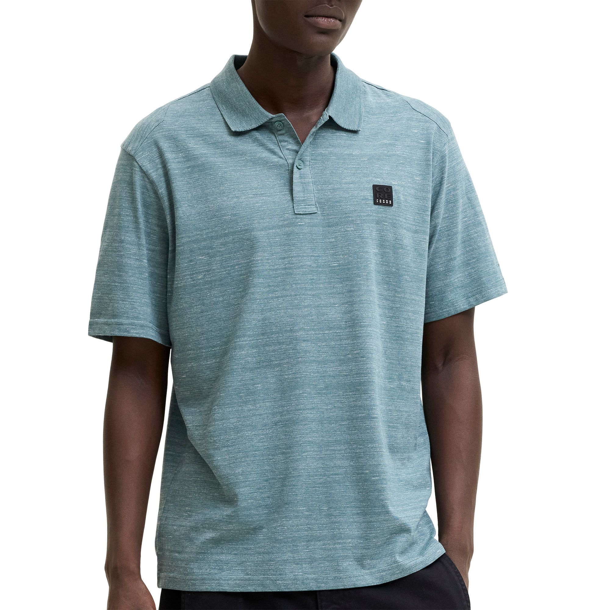 Jack &amp; Jones Puffer Crew Neck SS Polo Heren