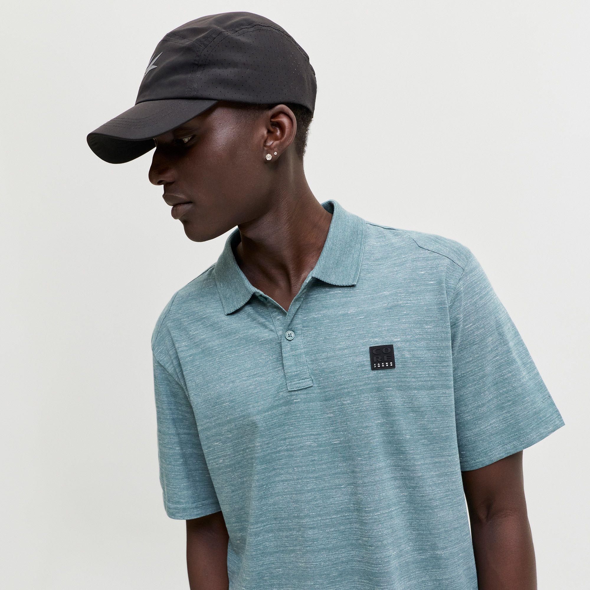 Jack & Jones Puffer Crew Neck SS Polo Heren