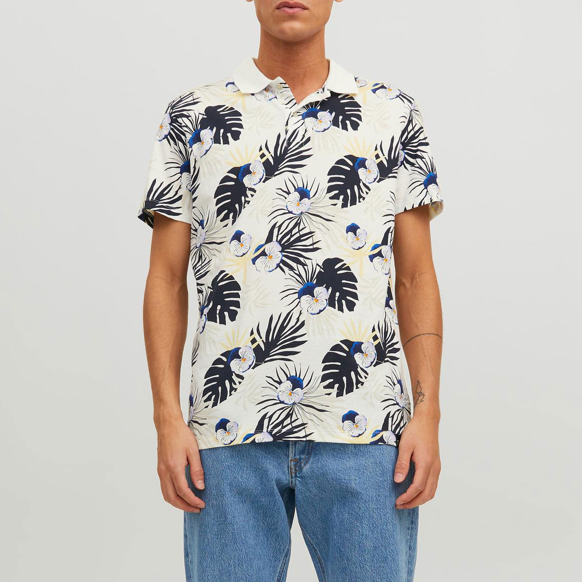 Jack & Jones Originals Tulum AOP Poloshirt Herren