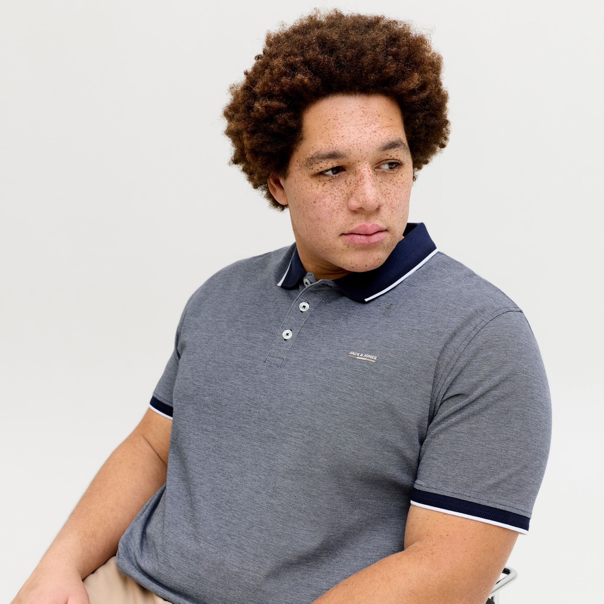Jack & Jones Blu Alves SS Polo Heren (plussize)
