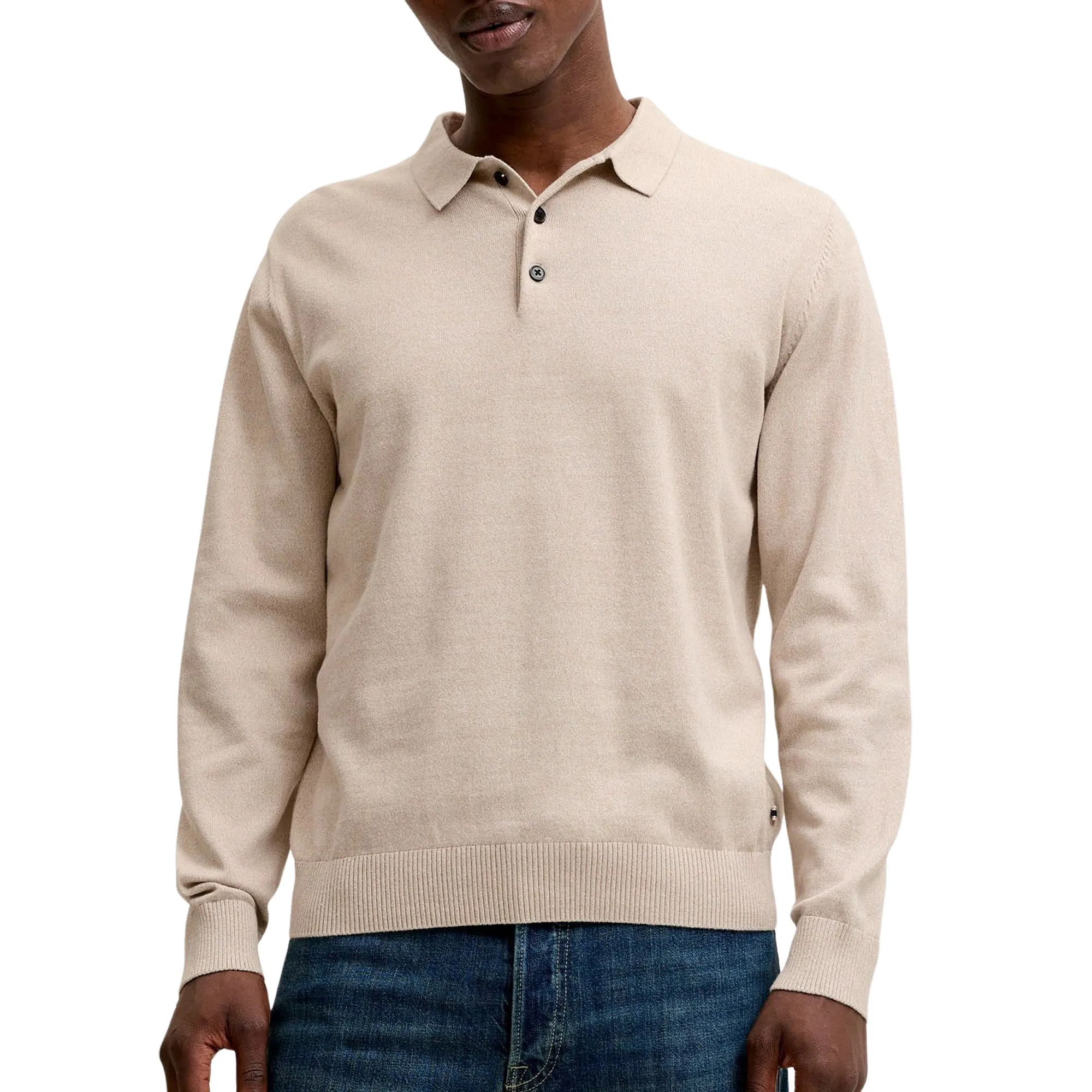 Polo Jack &amp; Jones Basic Knit LS Hommes