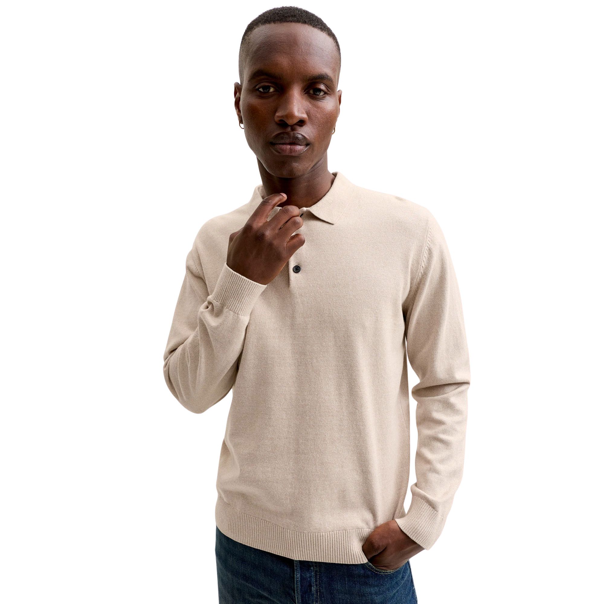 Polo Jack & Jones Basic Knit LS Hommes