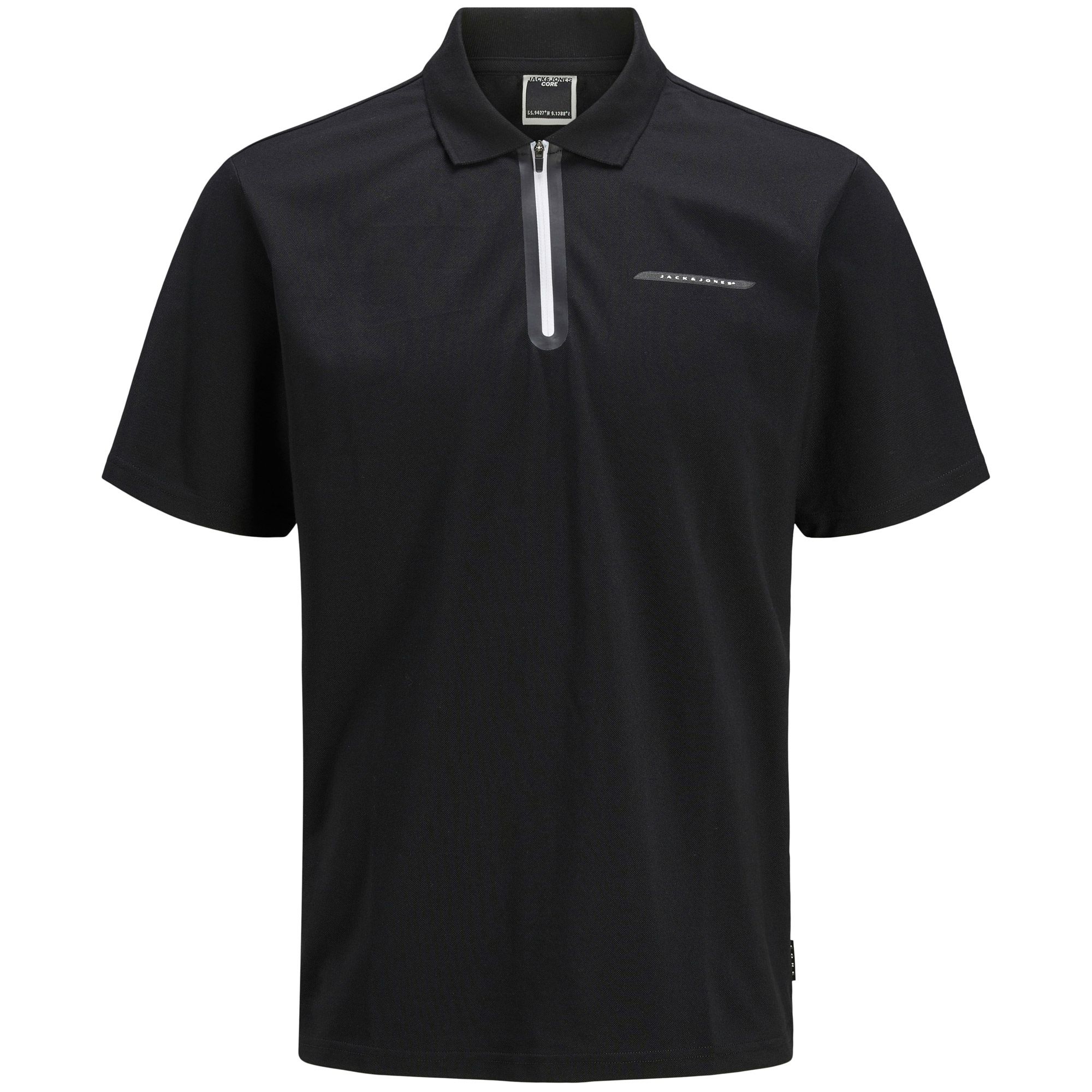 Polo T-shirt Jack & Jones Core Fusion Pique Zip Hommes