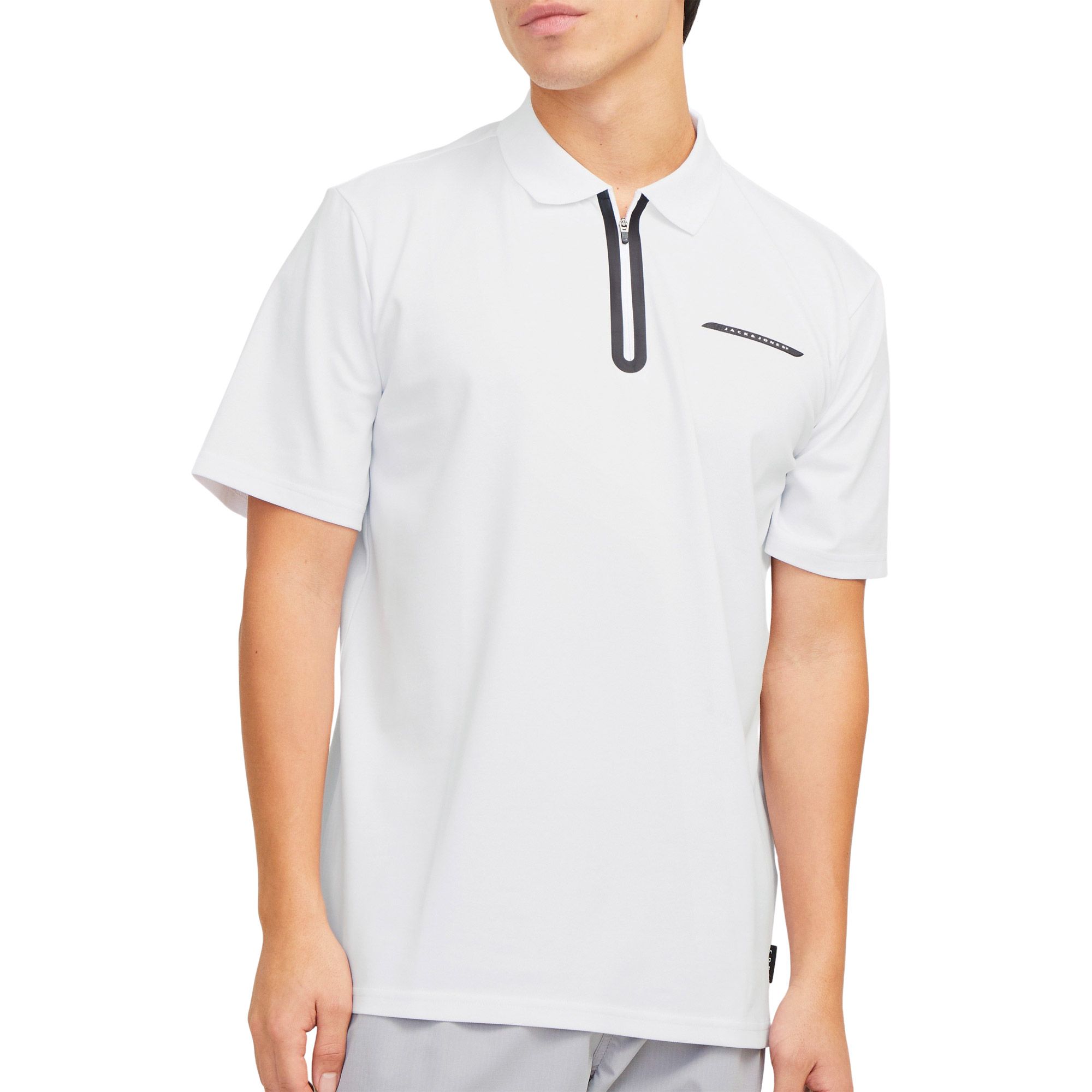 Polo T-shirt Jack & Jones Core Fusion Pique Zip Hommes