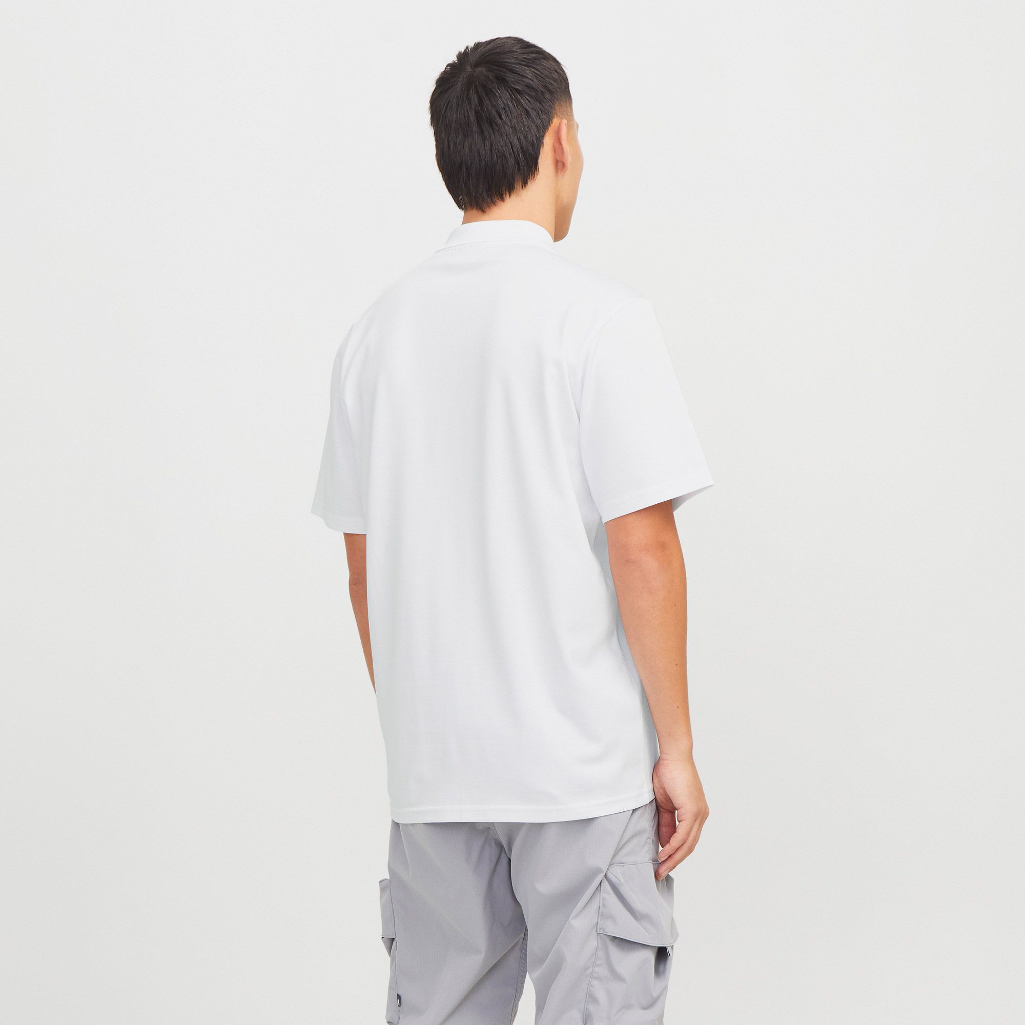 Polo T-shirt Jack & Jones Core Fusion Pique Zip Hommes