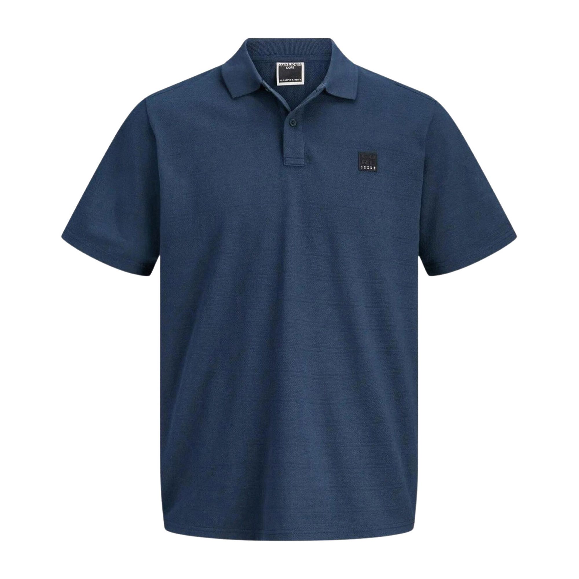 Jack &amp; Jones Puffer Crew Neck SS Structured Polo Heren
