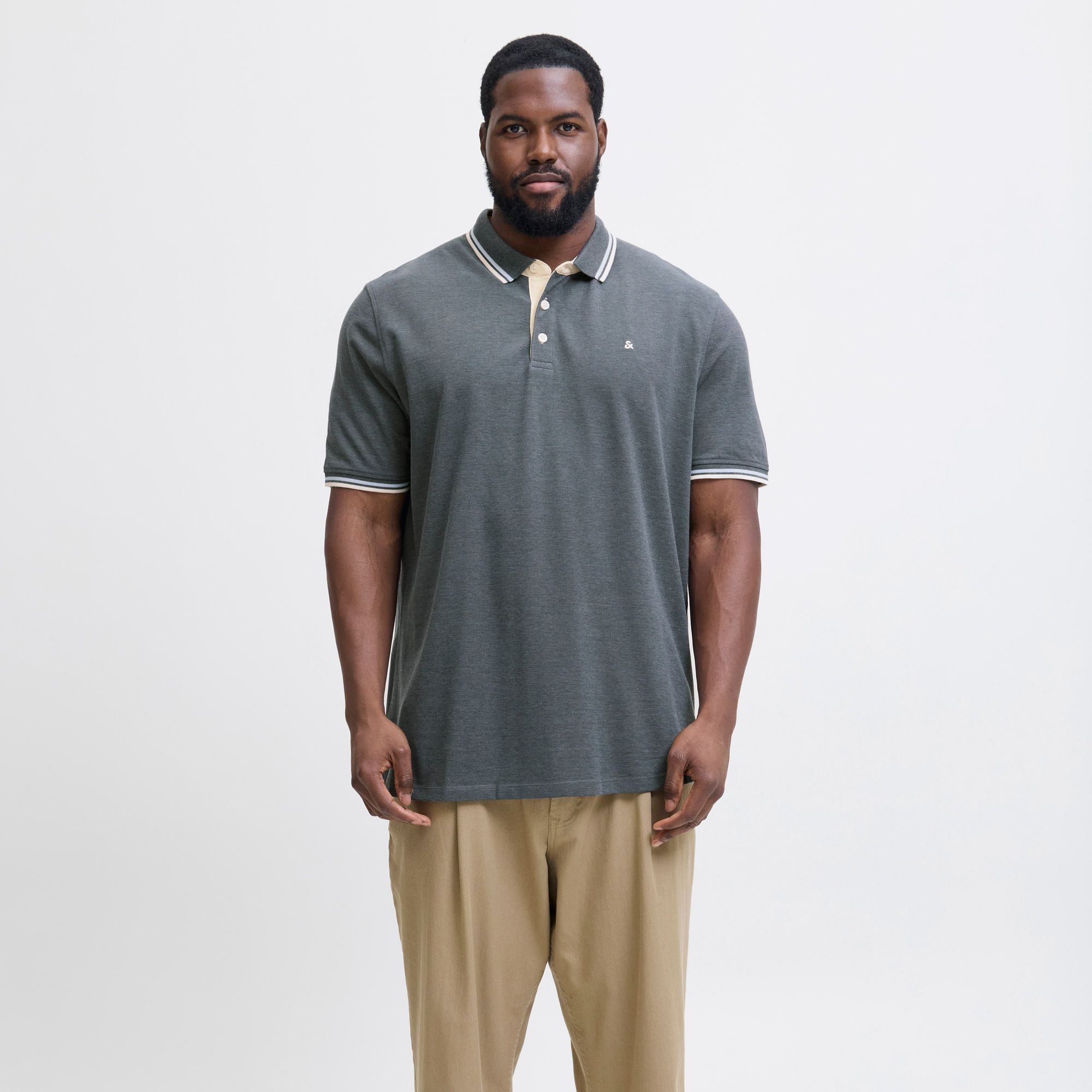 Polo T-shirt Jack & Jones Essentials Paulos Hommes (plussize)