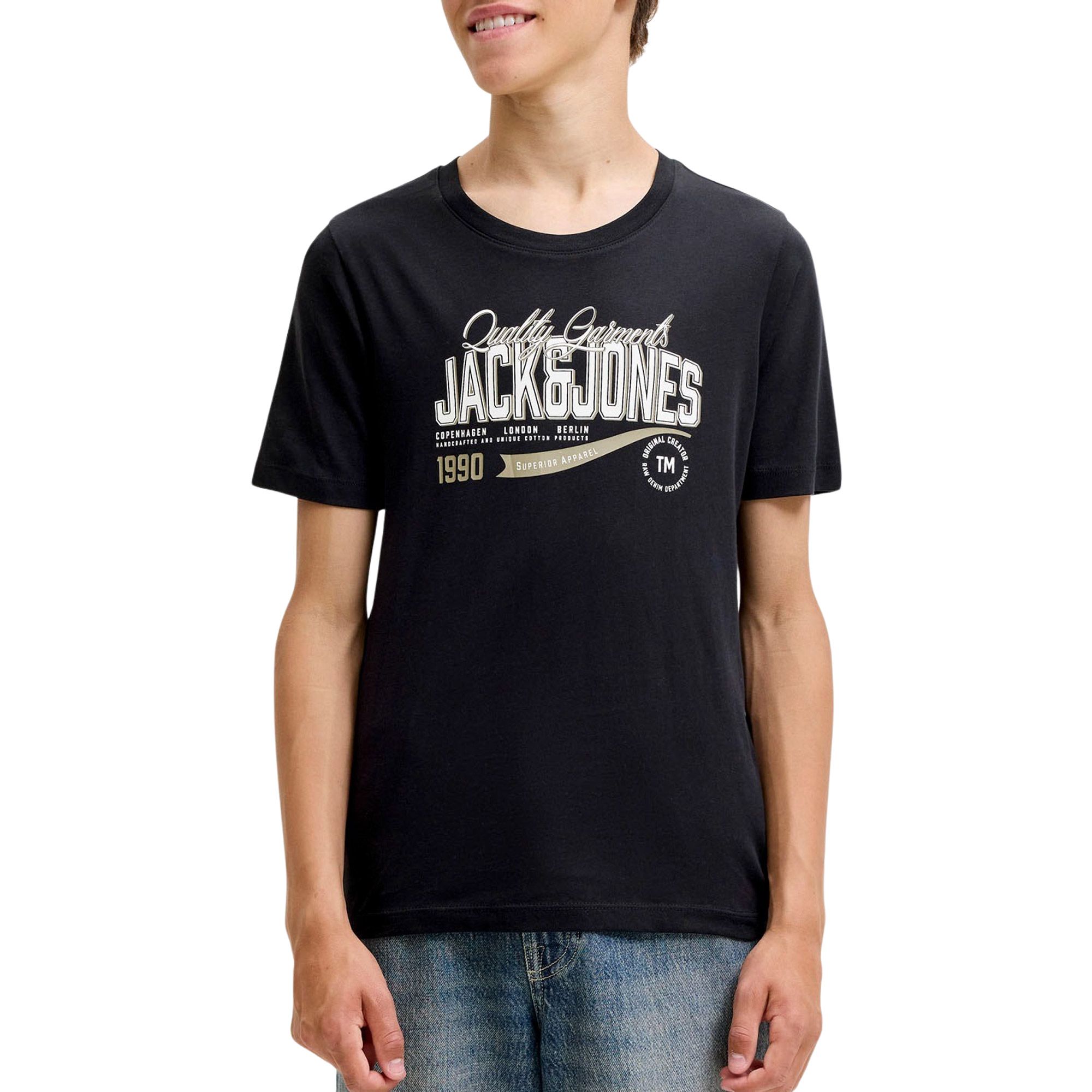 Shirt Jack &amp; Jones Logo SS 2 Col Enfants