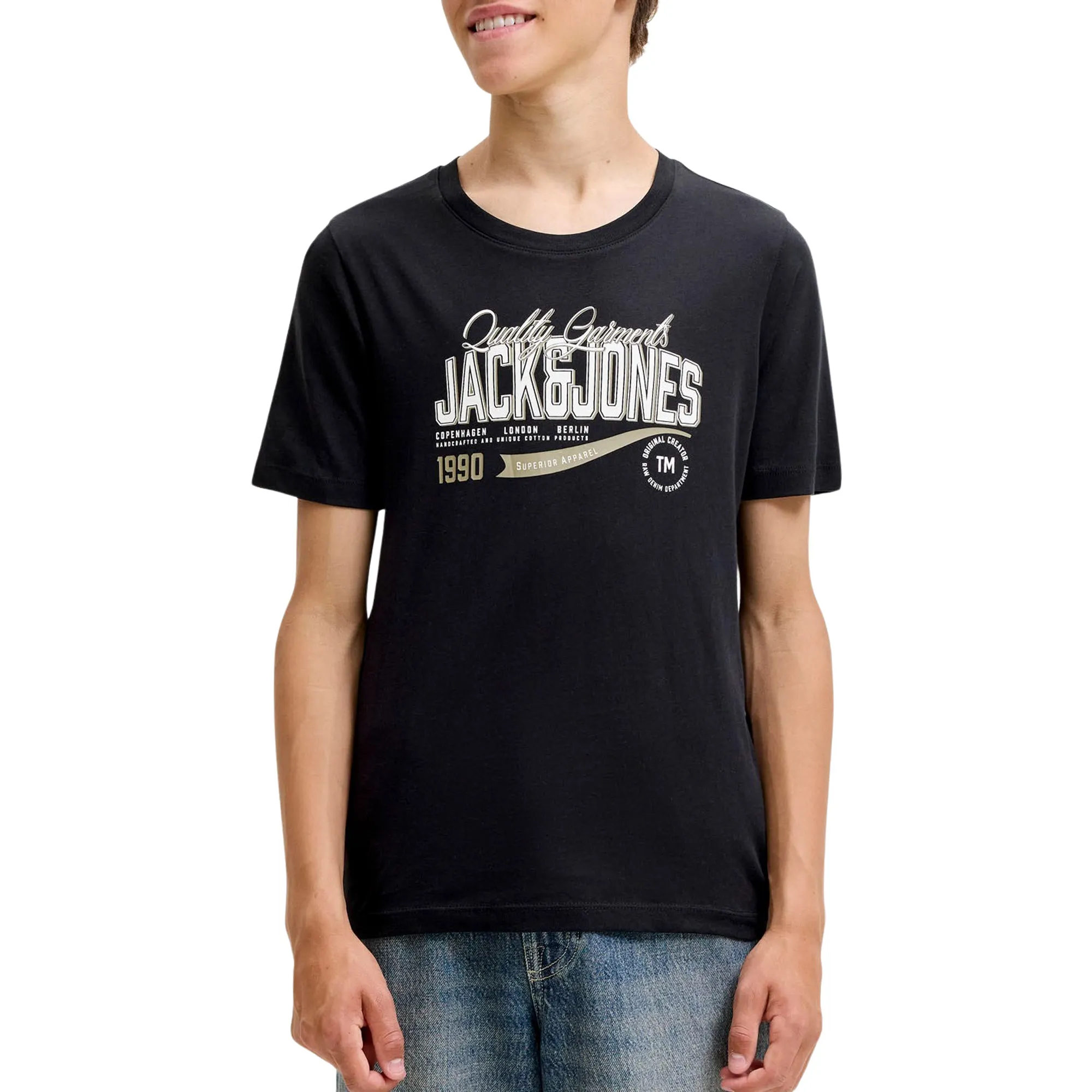 Shirt Jack & Jones Logo SS 2 Col Enfants